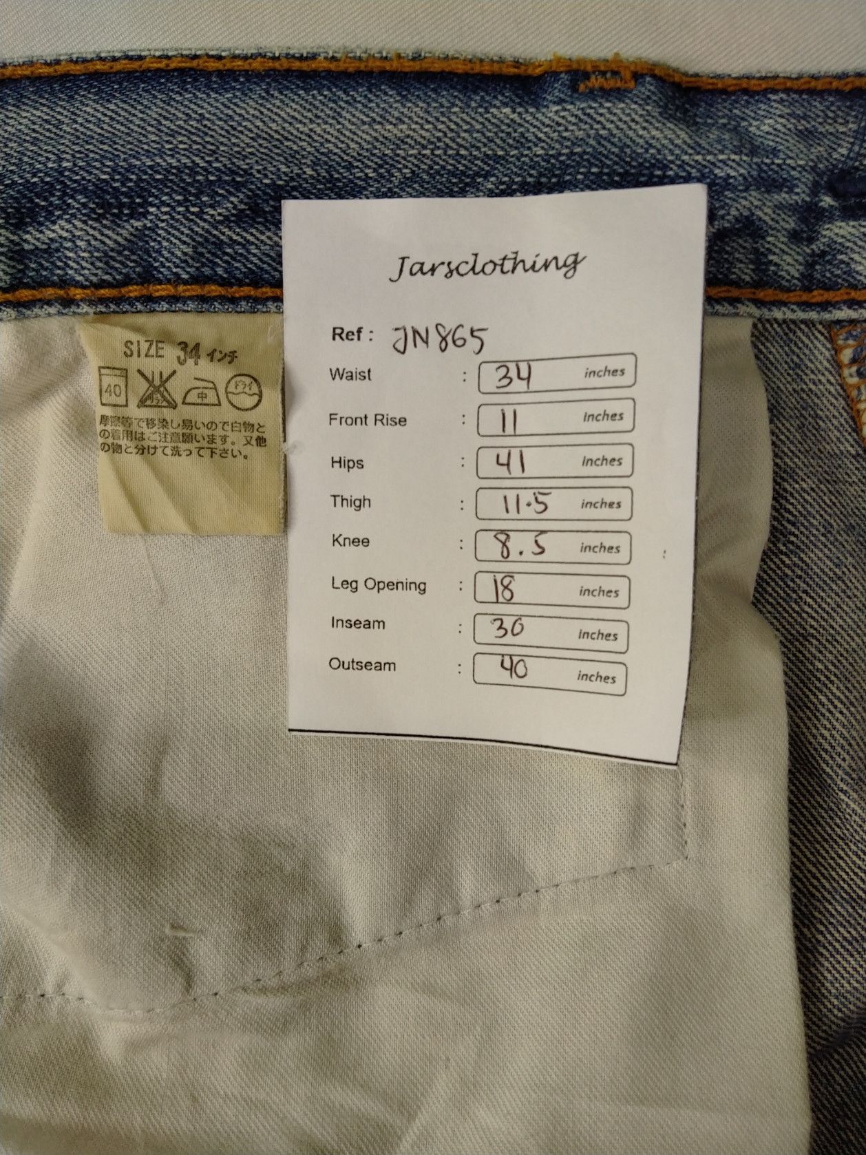If Six Was Nine Faded Blue Vintage Levi's 517 Flare 34x30 Denim -JN865 Size US 34 / EU 50 - 8 Thumbnail