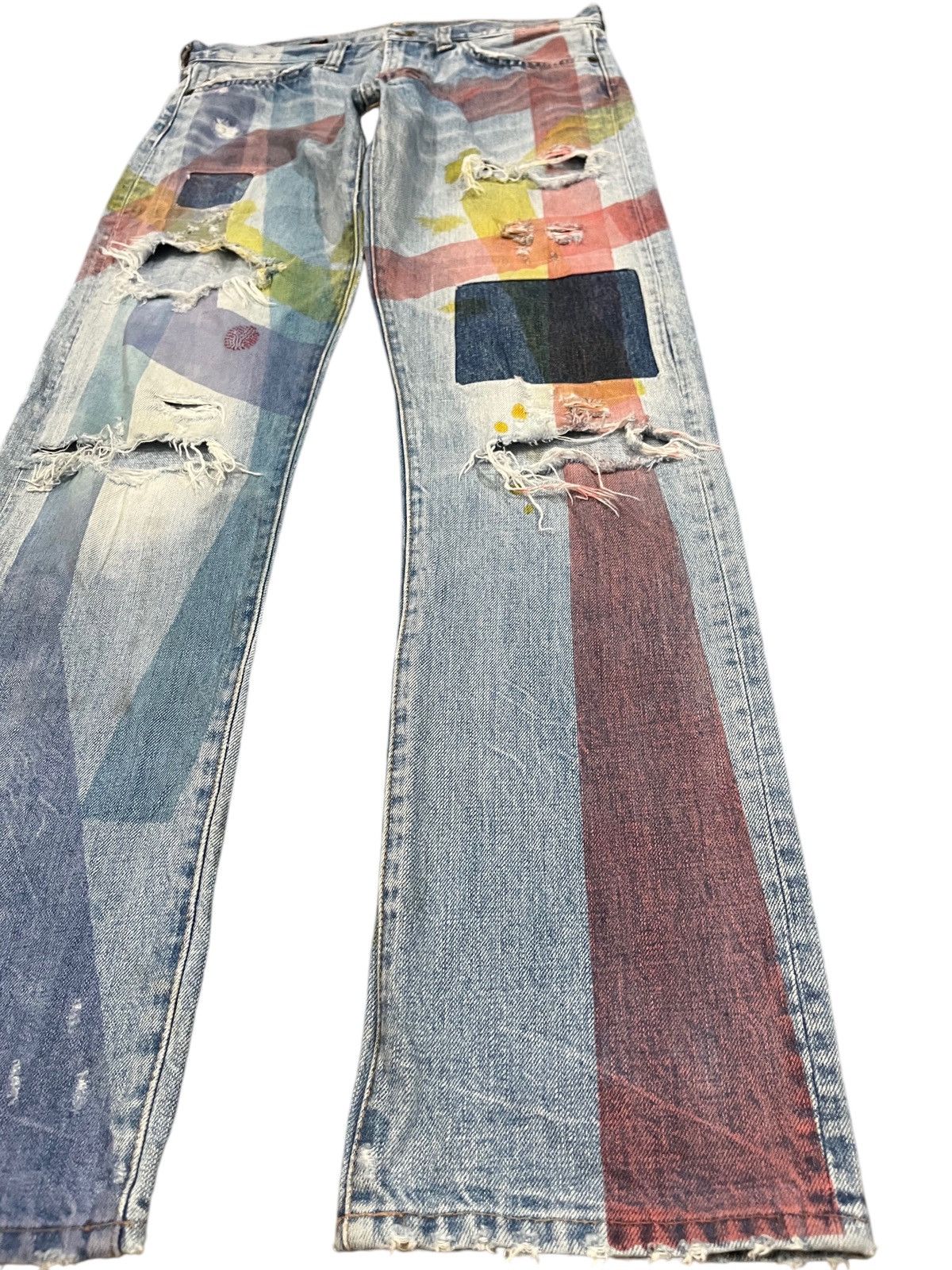Hysteric Glamour Vintage RNA SLANG Distressed Denim Size US 31 - 3 Thumbnail