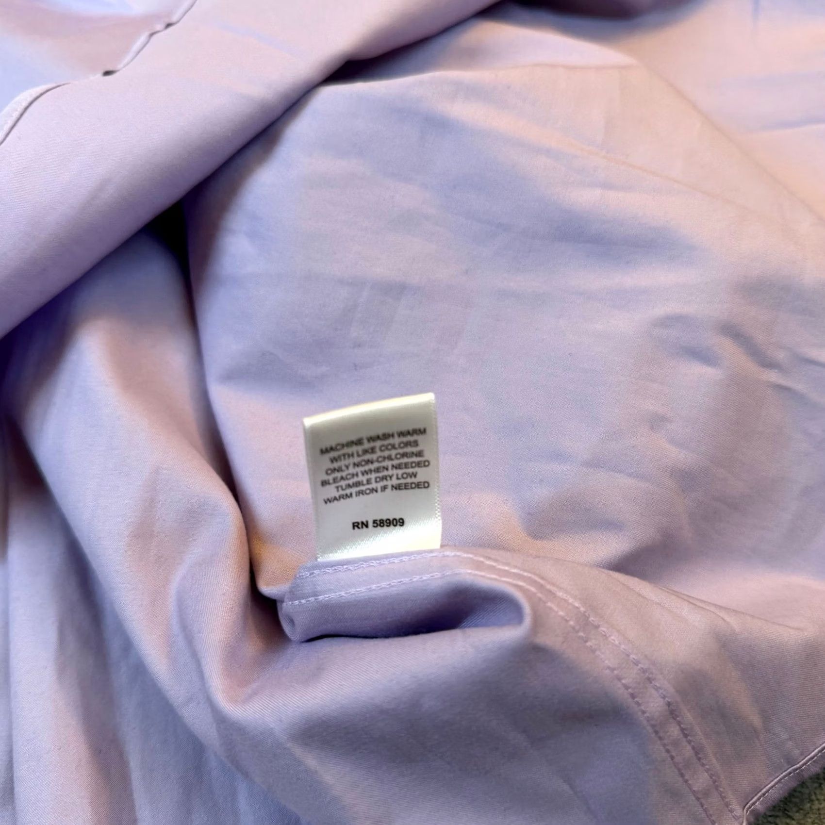 Murano Murano Liquid Luxury Dress Shirt Mens 4XT Lavender Stretch Long Sleeve Tall NWT Size 48R - 6 Thumbnail