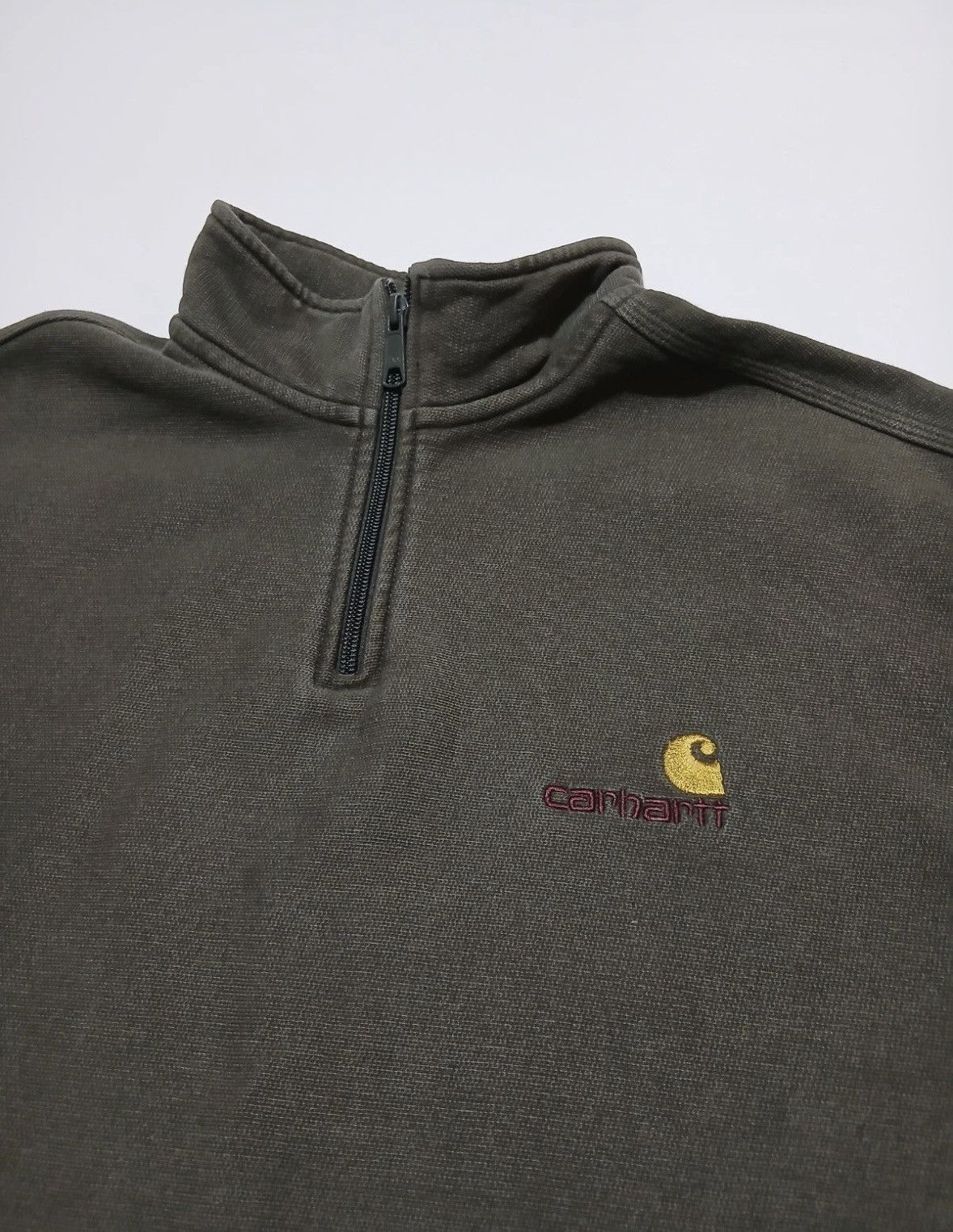 Carhartt Wip Carhartt WIP Half Zip Sweatshirt - Large Size US L / EU 52-54 / 3 - 3 Thumbnail