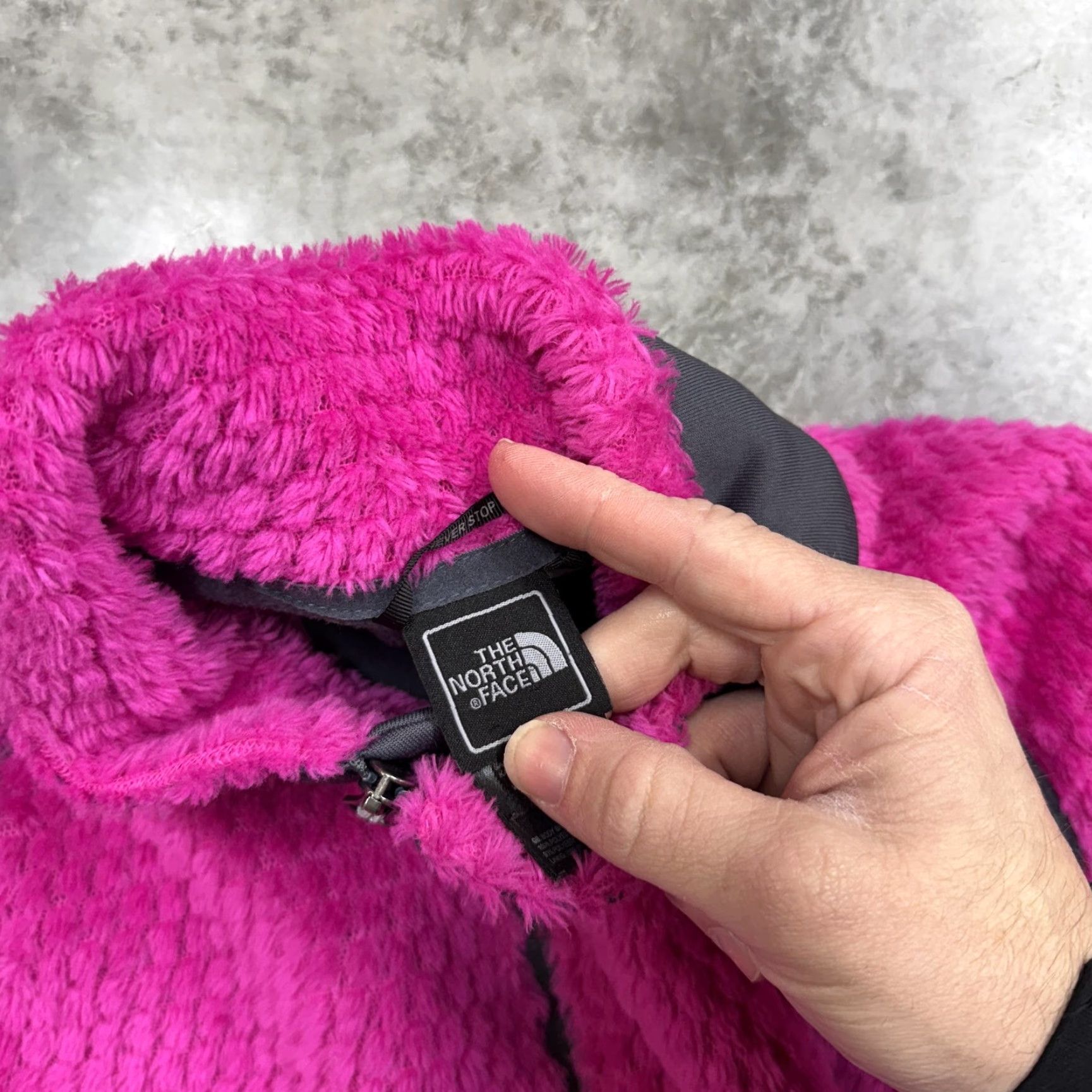 The North Face VINTAGE The North Face Jacket Womens XL Pink Fuzzy Fleece Softshell Full Zip Warm Hybrid Size XL / US 12-14 / IT 48-50 - 3 Thumbnail