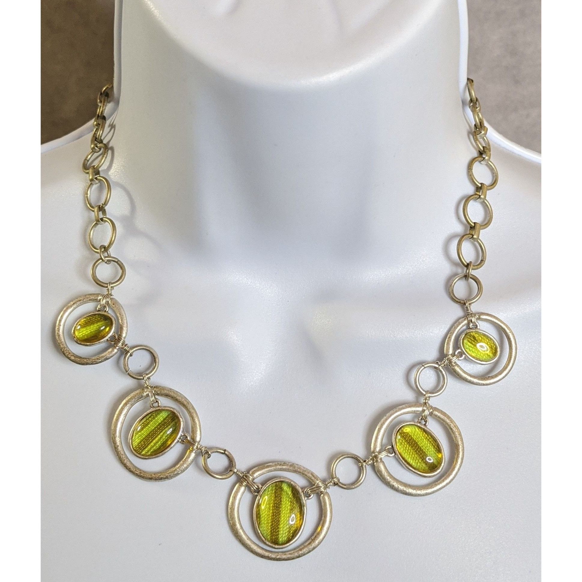 Liz Claiborne Vintage Liz Claiborne Whimsical Silver Tone Necklace With Li Size ONE SIZE - 3 Thumbnail