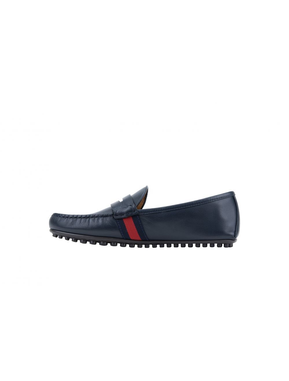 Gucci o1loc1c0326 566294 O Mocca Leather Loafers in Navy Blue Size US 11 / EU 44 - 3 Thumbnail