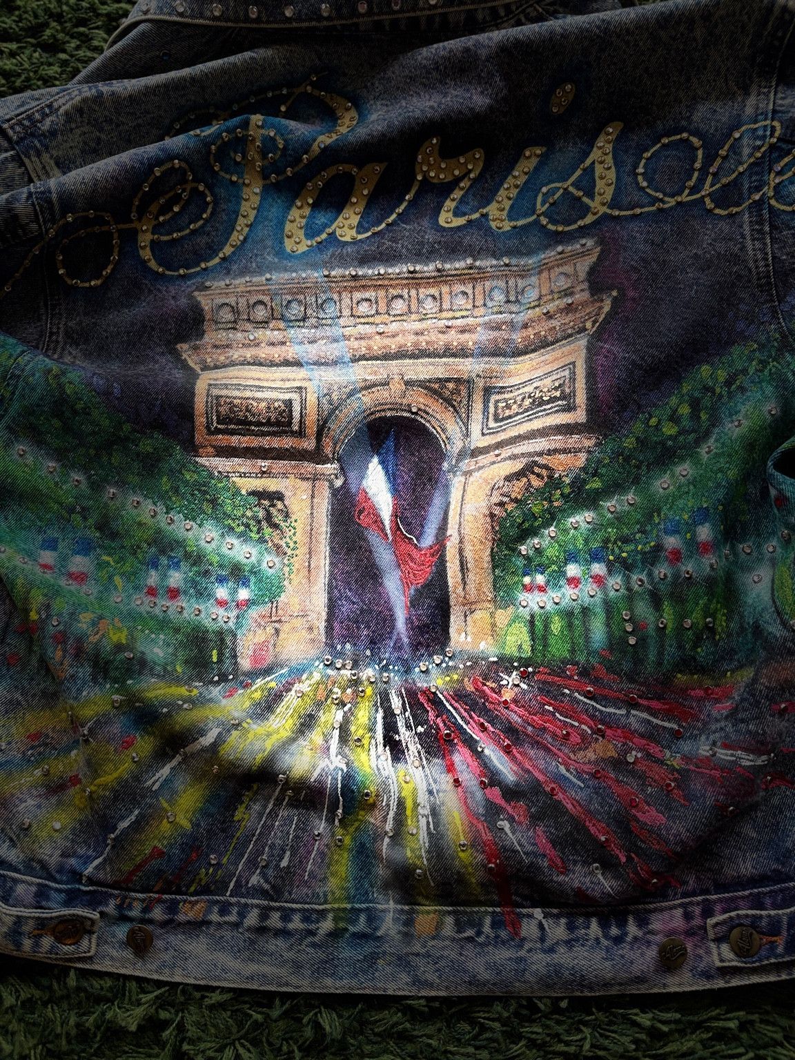 Other Tony Alamo of Nashville Hand-Painted Paris Jacket – 1987 Size US L / EU 52-54 / 3 - 6 Thumbnail