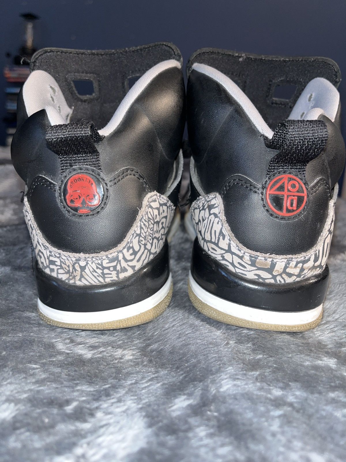 Jordan Brand Jordan 4 Spizike Black Cement Size US 7 / EU 40 - 3 Thumbnail