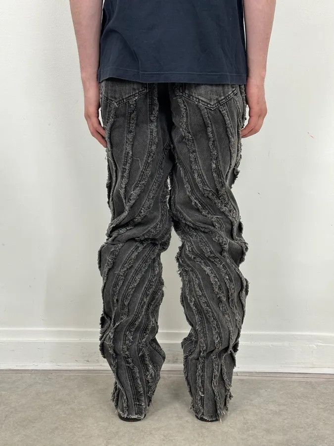 Mugler AW2025 Mugler Spiral Baggy Washed Grey Gradient Jeans Size US 30 / EU 46 - 3 Thumbnail