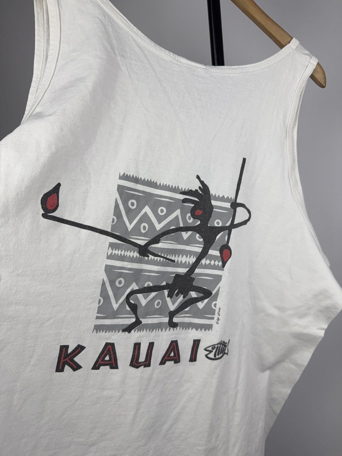 Vintage Vintage 00s Retro Surf KAUAI Art Aborigine Aztec Tank top Size US XXL / EU 58 / 5 - 10 Thumbnail