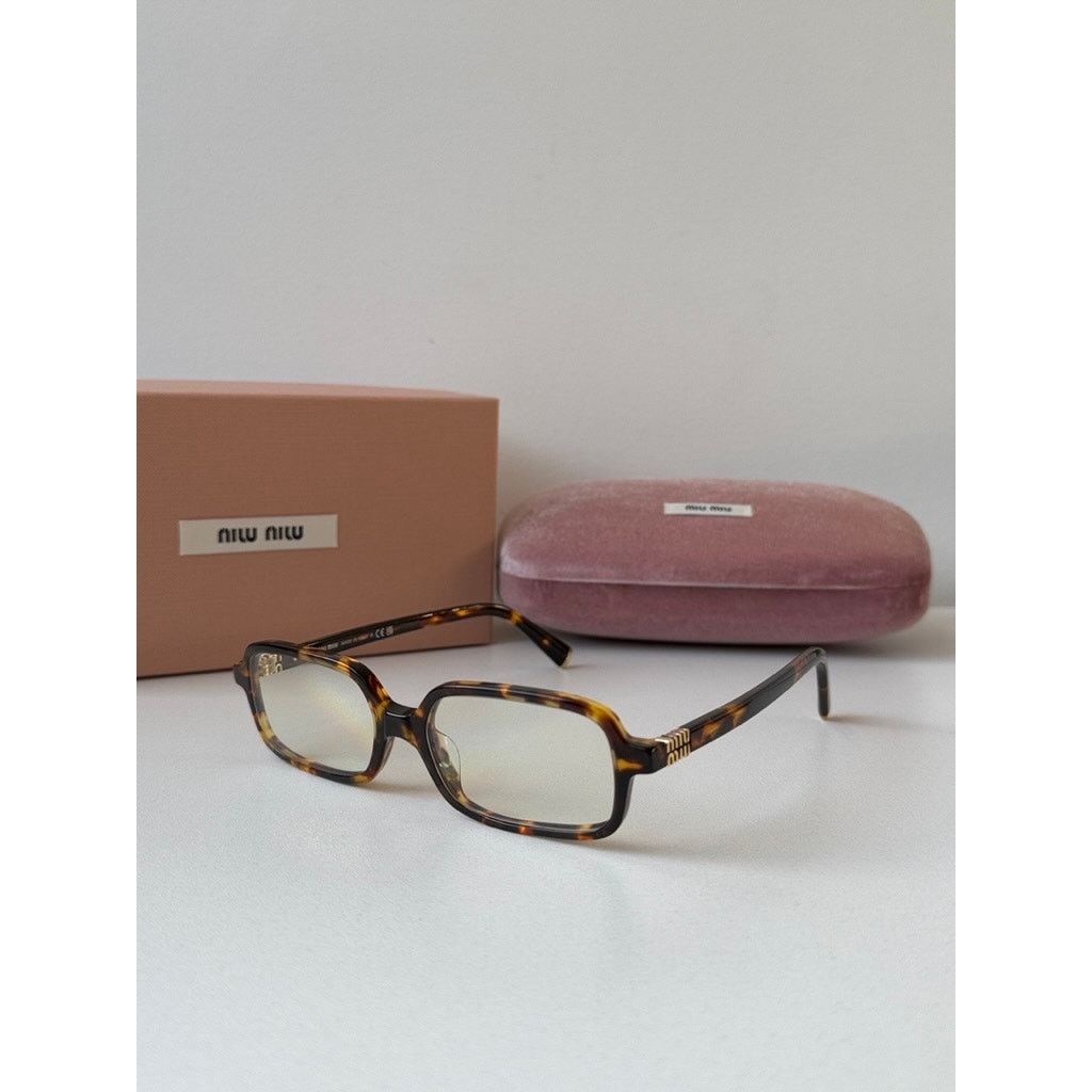 Miu Miu NEW Miu Miu MU11ZS Havana Brown Bluelight Sunglasses $518 Size ONE SIZE - 5 Thumbnail