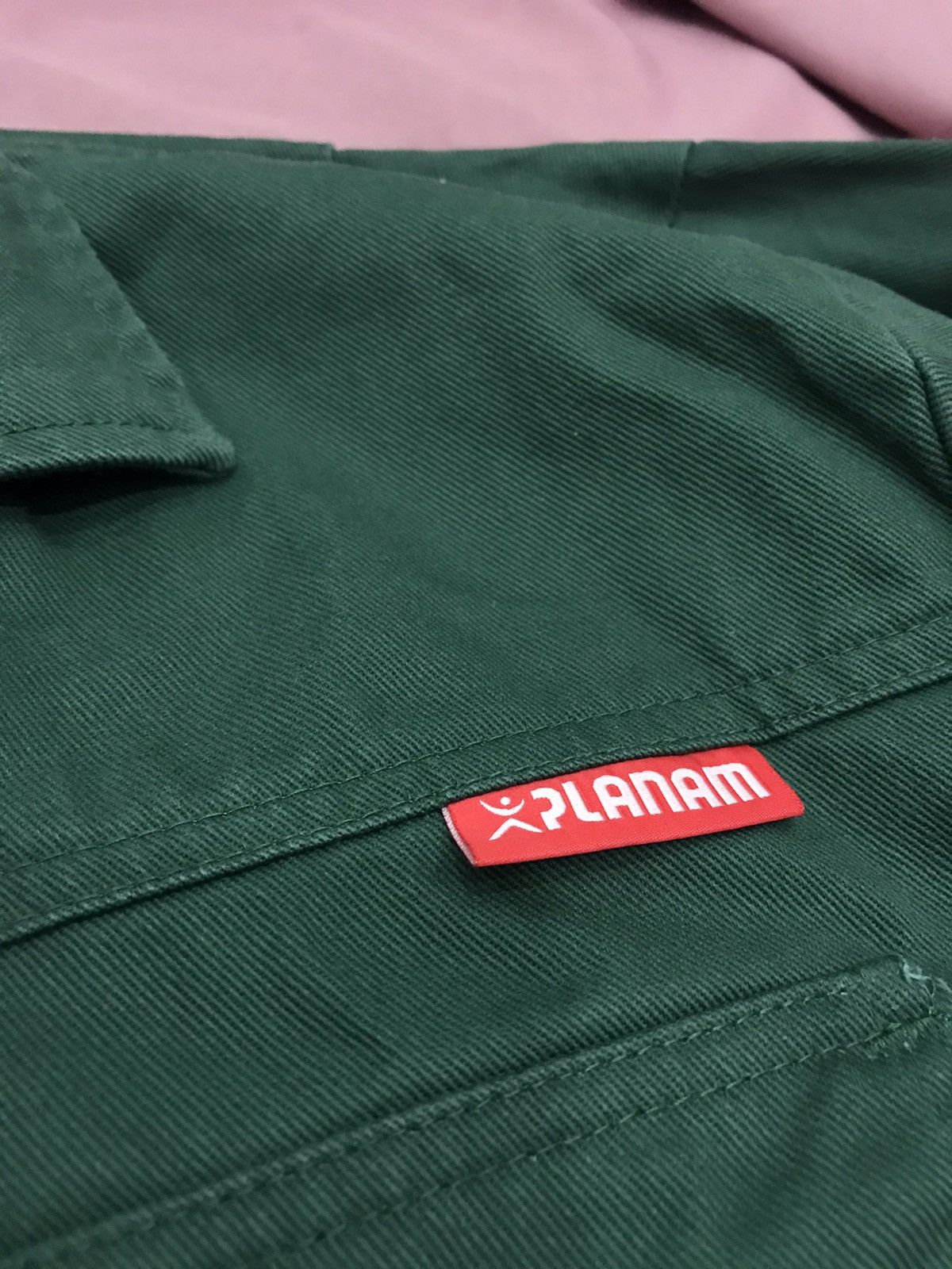 Other GREEN CANVAS CHORE JACKET, 4 outer pockets and one inner Size US M / EU 48-50 / 2 - 3 Thumbnail