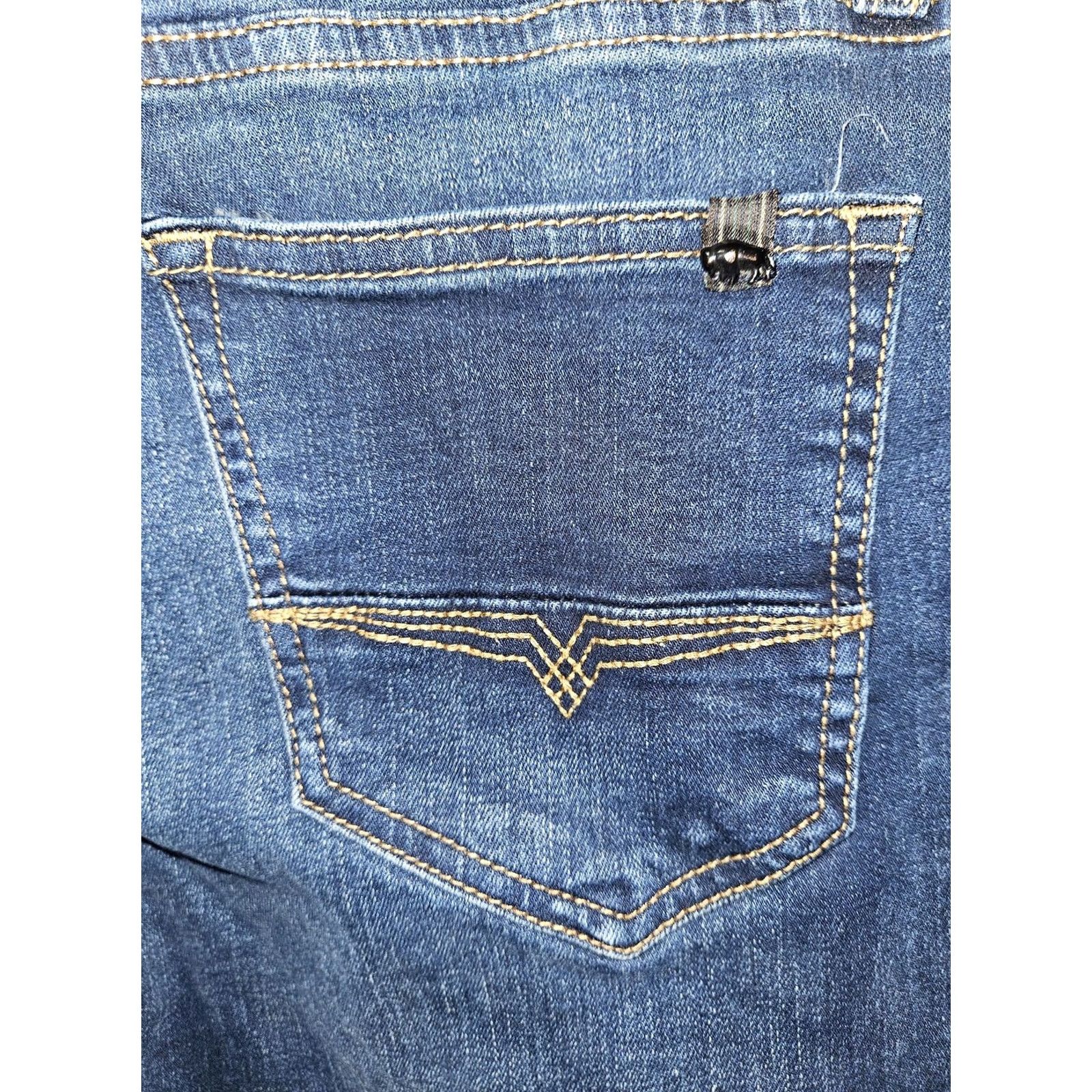 Buffalo David Bitton Buffalo David Bitton Jeans Mens Slim Boot Fit Distressed Medium Blue Denim Pants Pockets Leather Patch Logo 14 King Size US 28 / EU 44 - 7 Thumbnail