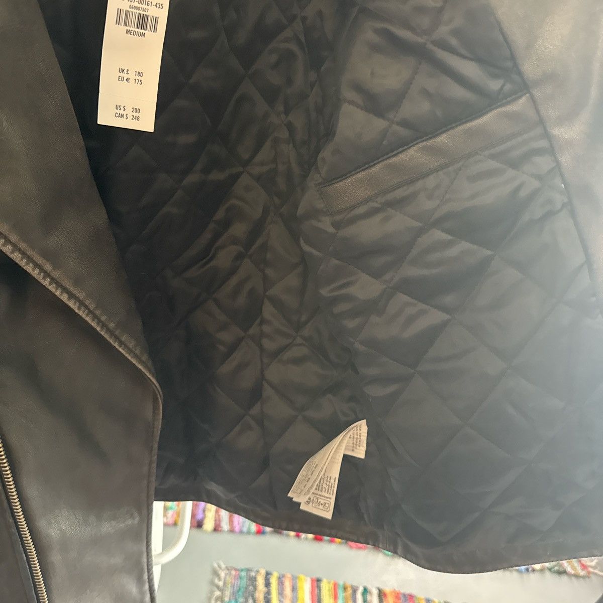 Abercrombie & Fitch abercrombie & fitch men's cropped vegan leather biker jacket Size US M / EU 48-50 / 2 - 4 Thumbnail