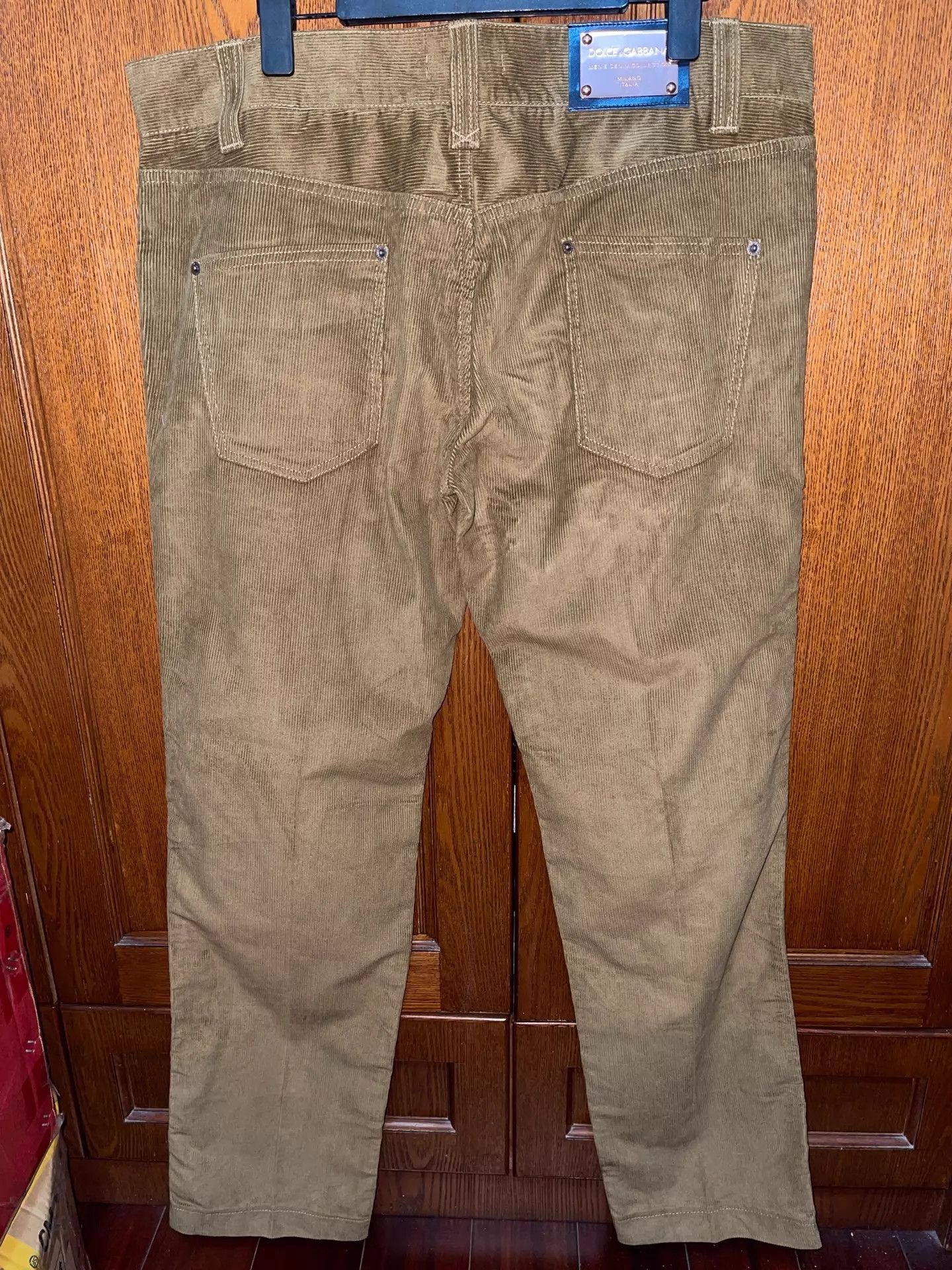 Dolce & Gabbana DG Corduroy Low-Rise Straight Jeans 54 Size US 38 / EU 54 - 2 Thumbnail