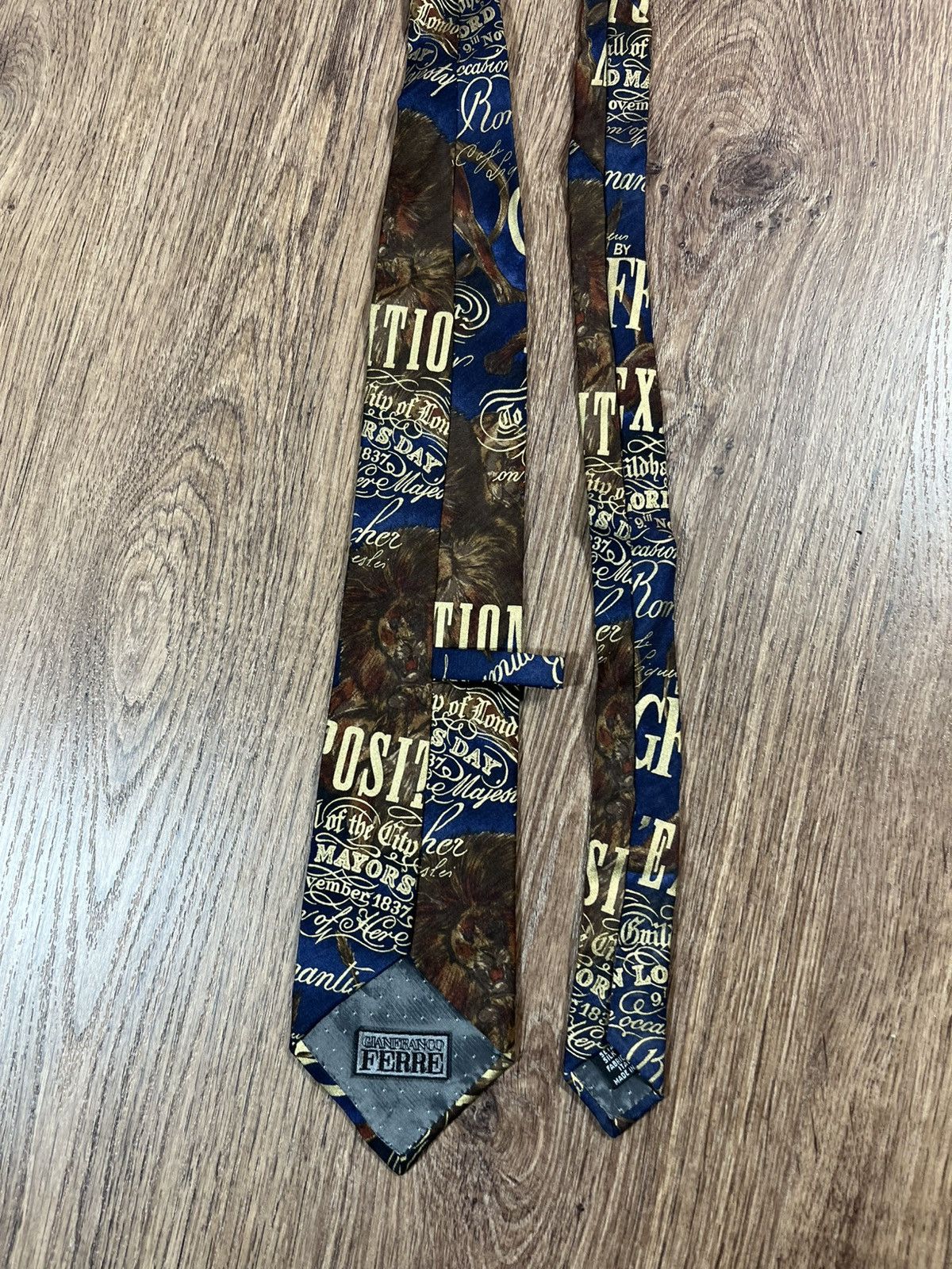 Gianfranco Ferre Vintage Gianfranco Ferre Tie Very Rare Size ONE SIZE - 6 Thumbnail