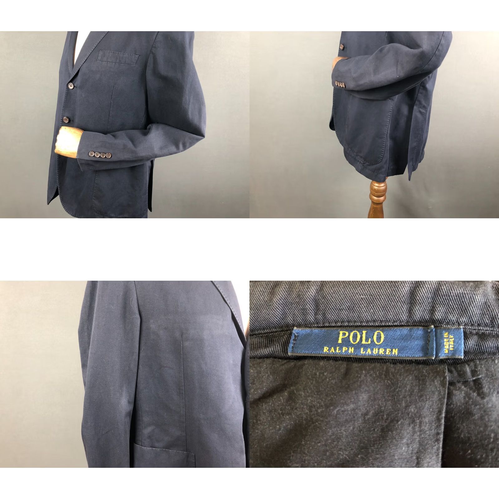 Ralph Lauren Ralph Lauren Blazer Men 44R Dark Blue Cotton Blend Single-Breasted" Size 44R - 8 Thumbnail