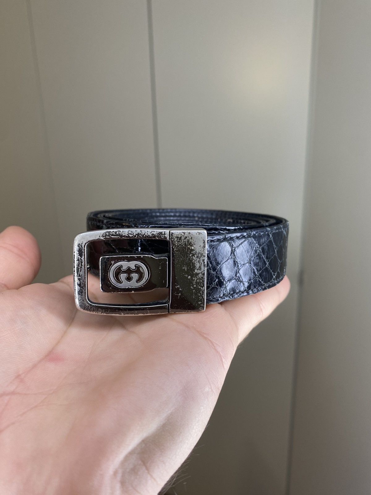 Gucci Leather Vintage Gucci Belted Crocodile Size ONE SIZE - 1 Thumbnail