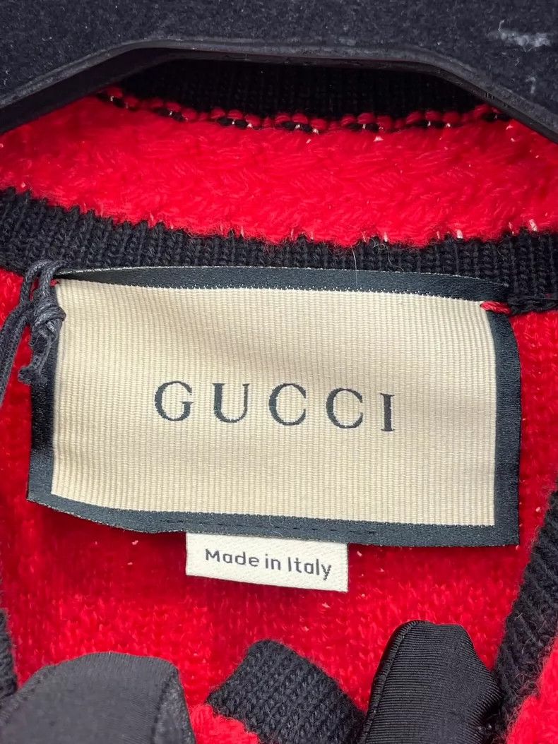 Gucci Gucci Red and black border knitted wool cardigan jacket 250 Size XS / US 0-2 / IT 36-38 - 5 Thumbnail