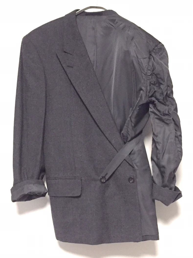 Comme Des Garcons Grey wool suit oversize cut with superfi