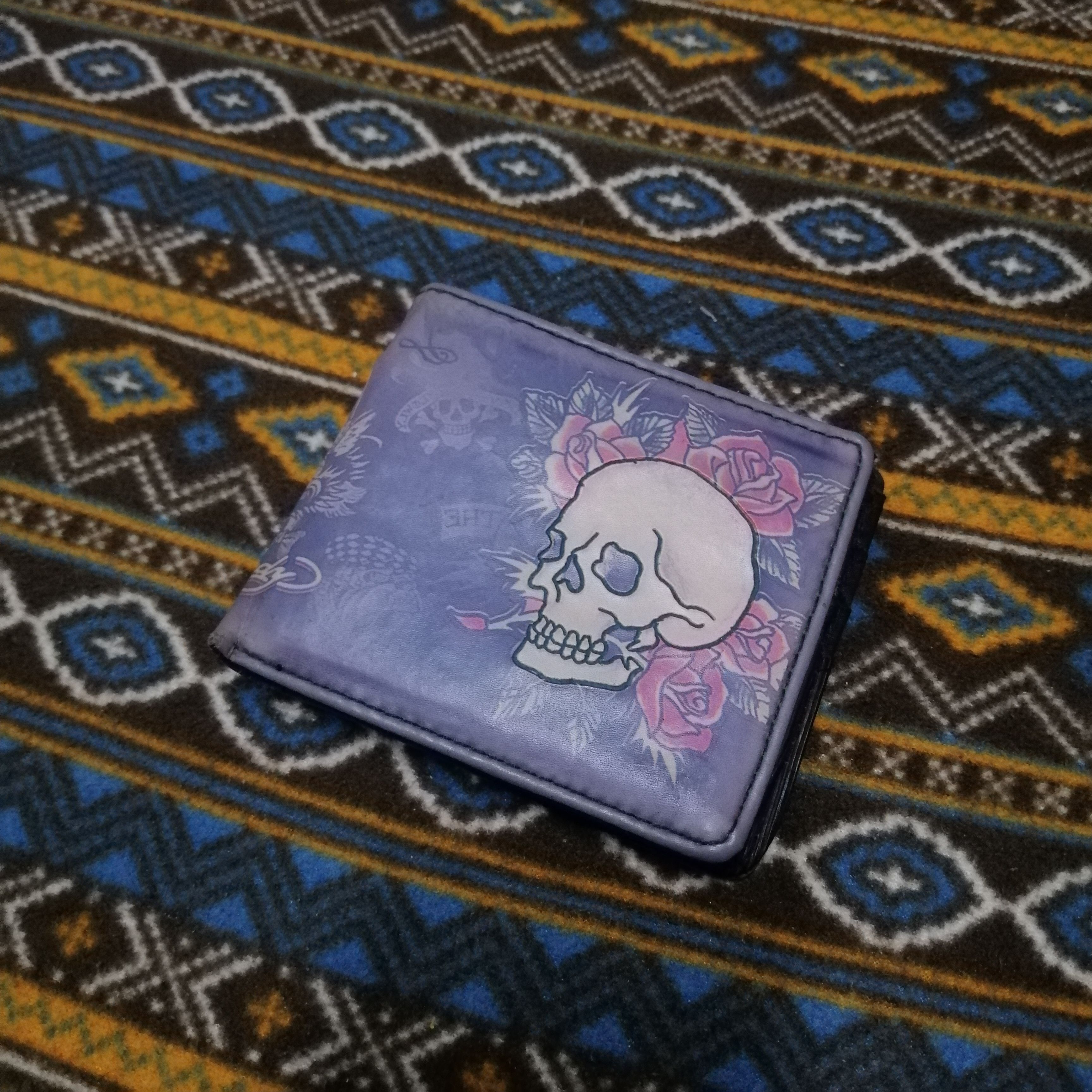 Ed Hardy Vintage Ed Hardy Olive Skull Wallets Size ONE SIZE - 1 Thumbnail