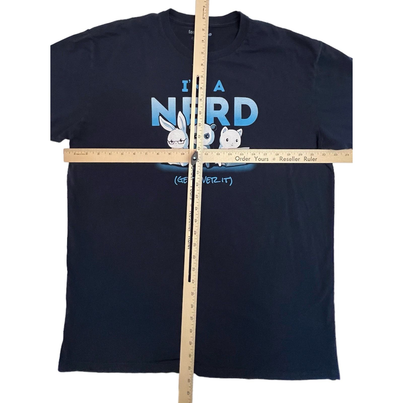 Other TeeTurtle I’m A Nerd Get Over It T-Shirt XL Cute Animals Size US XL / EU 56 / 4 - 7 Thumbnail