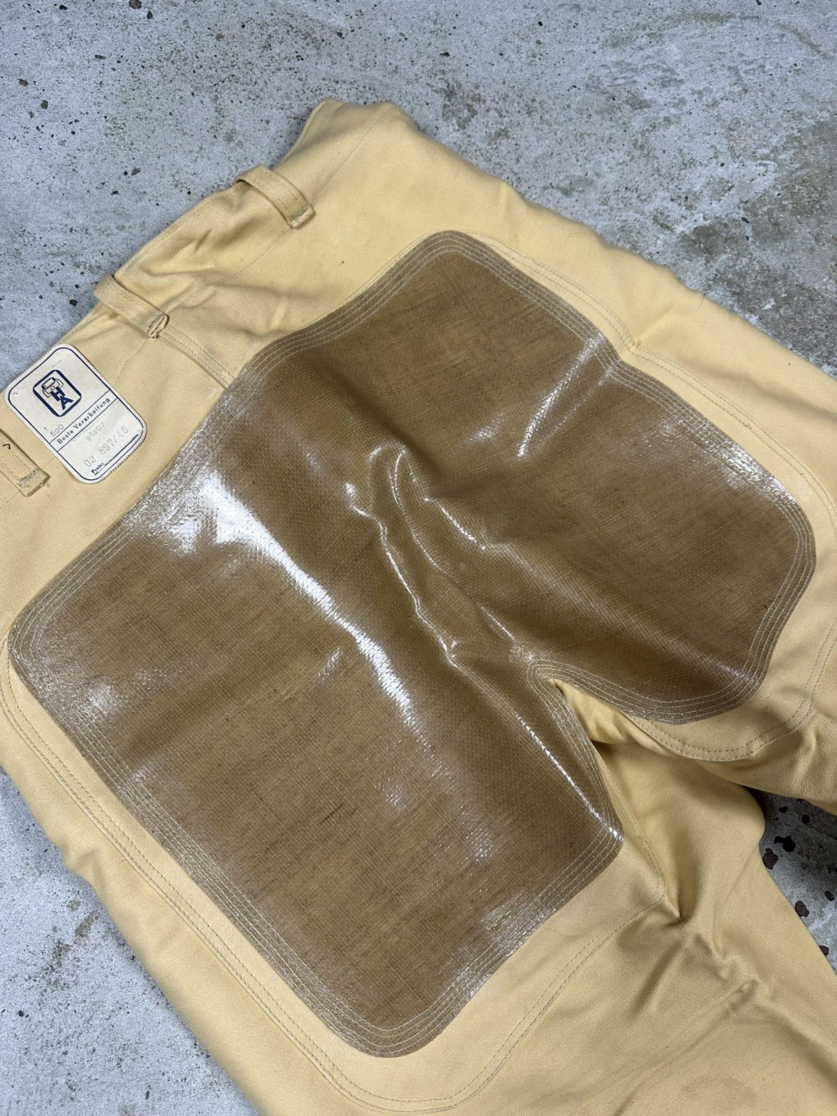 Le Laboureur Vintage 80/90s Yellow Workwear Double Knee Pants Size US 32 / EU 48 - 16 Thumbnail