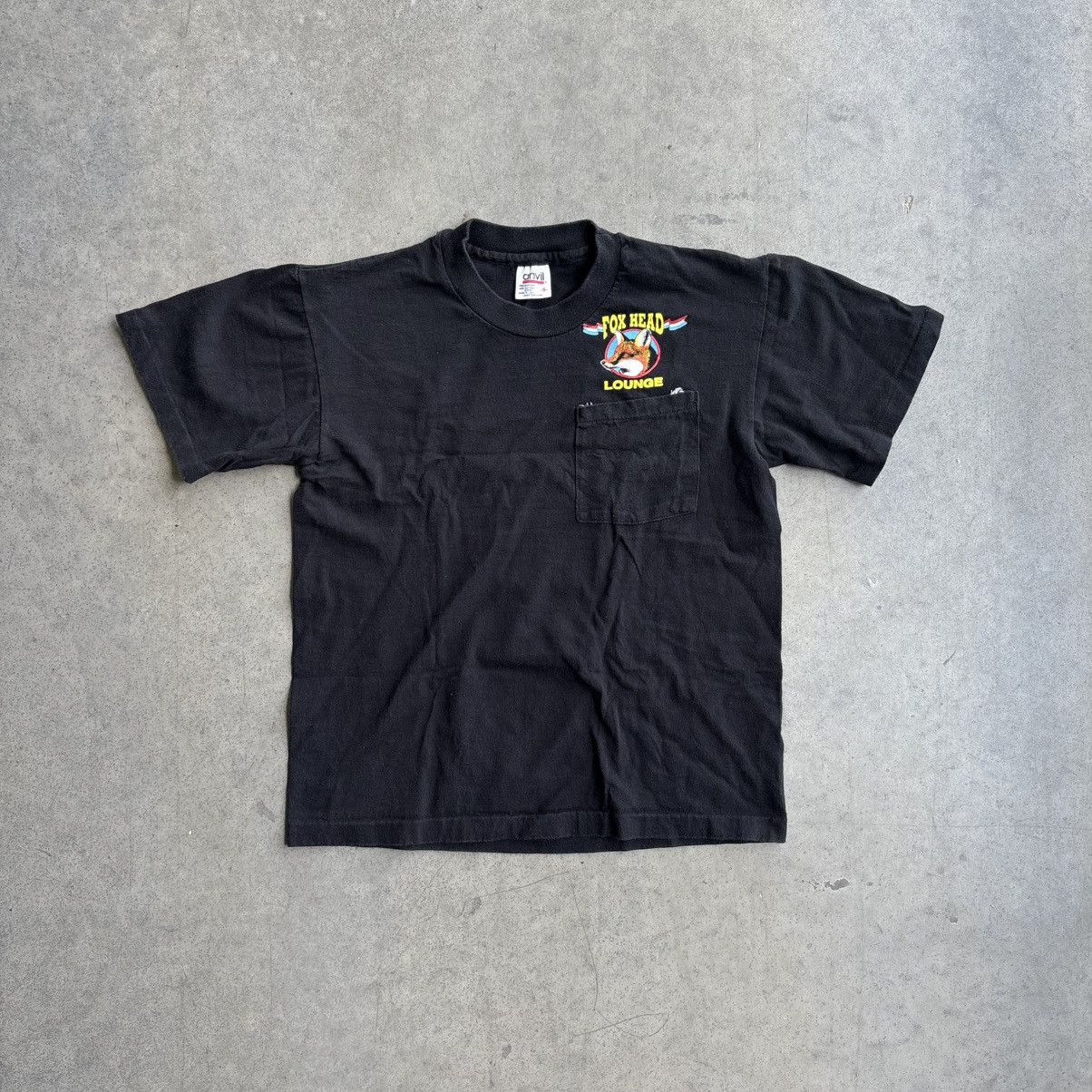Anvil Vintage Anvil Fox Lounge Pocket Tee Rare 90's Tee True VTG Size US S / EU 44-46 / 1 - 2 Thumbnail