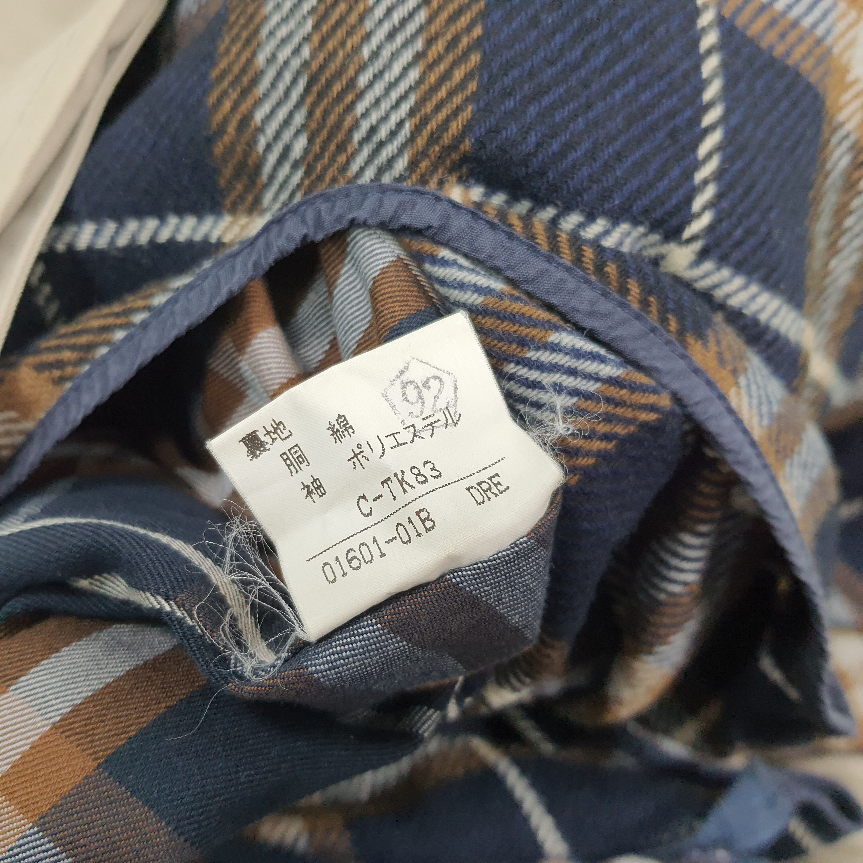 Burberry Vintage Burberrys Trench Coat Balmacaan Nova Check C309N2 Size L / US 10 / IT 46 - 7 Thumbnail
