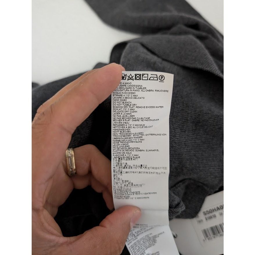 Maison Margiela o1rshd1 Knitwear Sweatshirt Sweater in Grey/Black Size US M / EU 48-50 / 2 - 13 Thumbnail