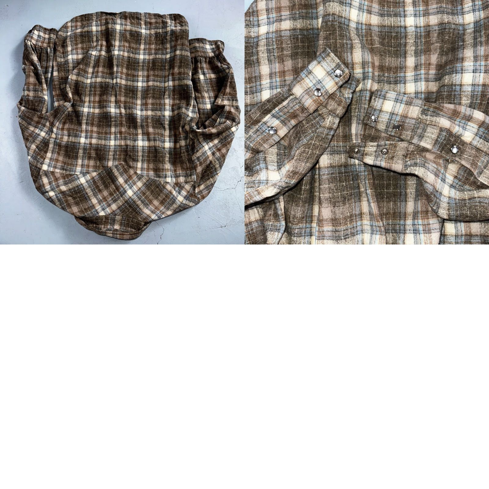 Pendleton VINTAGE Pendleton Shirt Western Wool Plaid Pearl Snap Sz L Mens Size US L / EU 52-54 / 3 - 8 Thumbnail