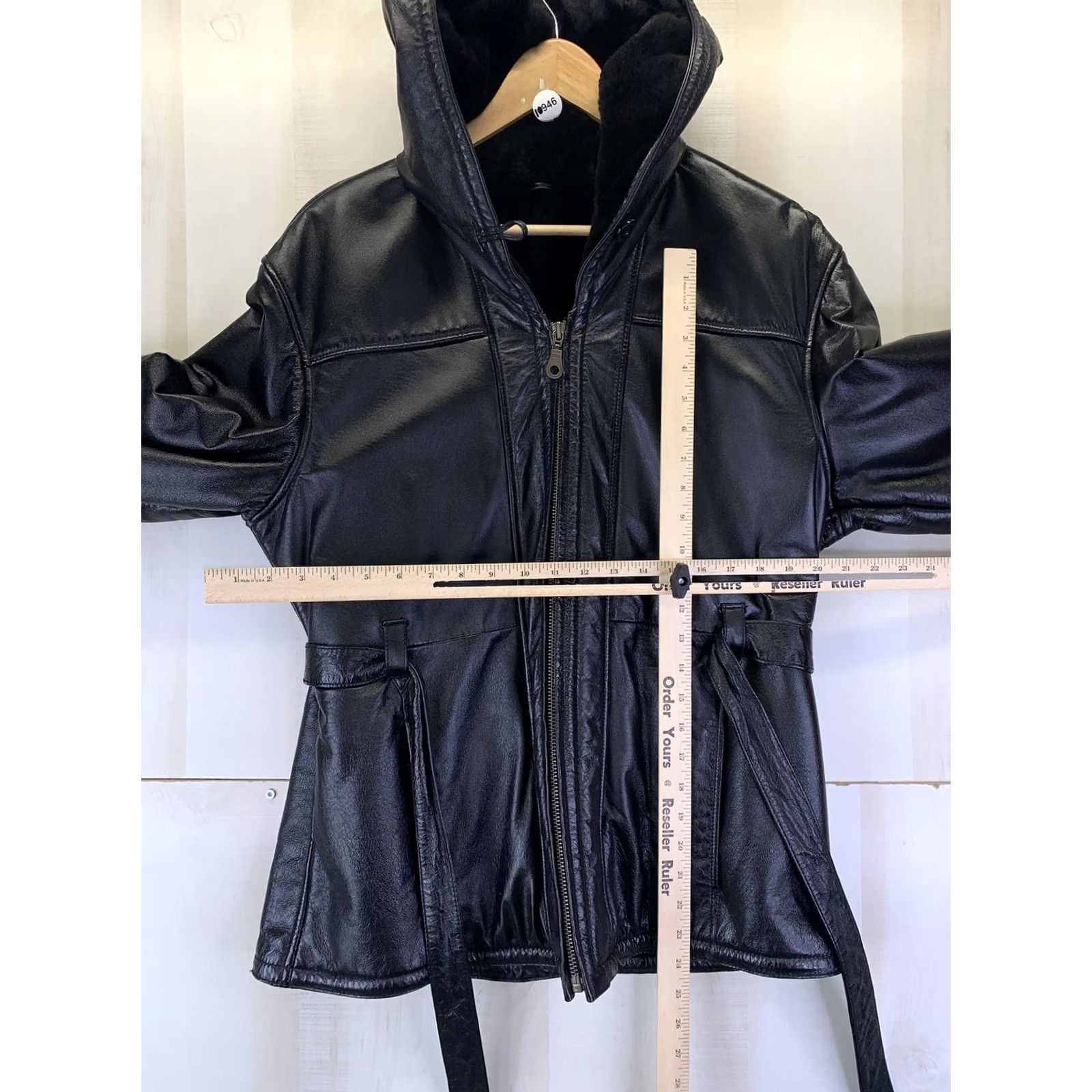 Vintage VINTAGE Wilsons Leather Leather Jacket Hooded Womens Large Black Faux Fur Lined Mid-Length Size L / US 10 / IT 46 - 3 Thumbnail