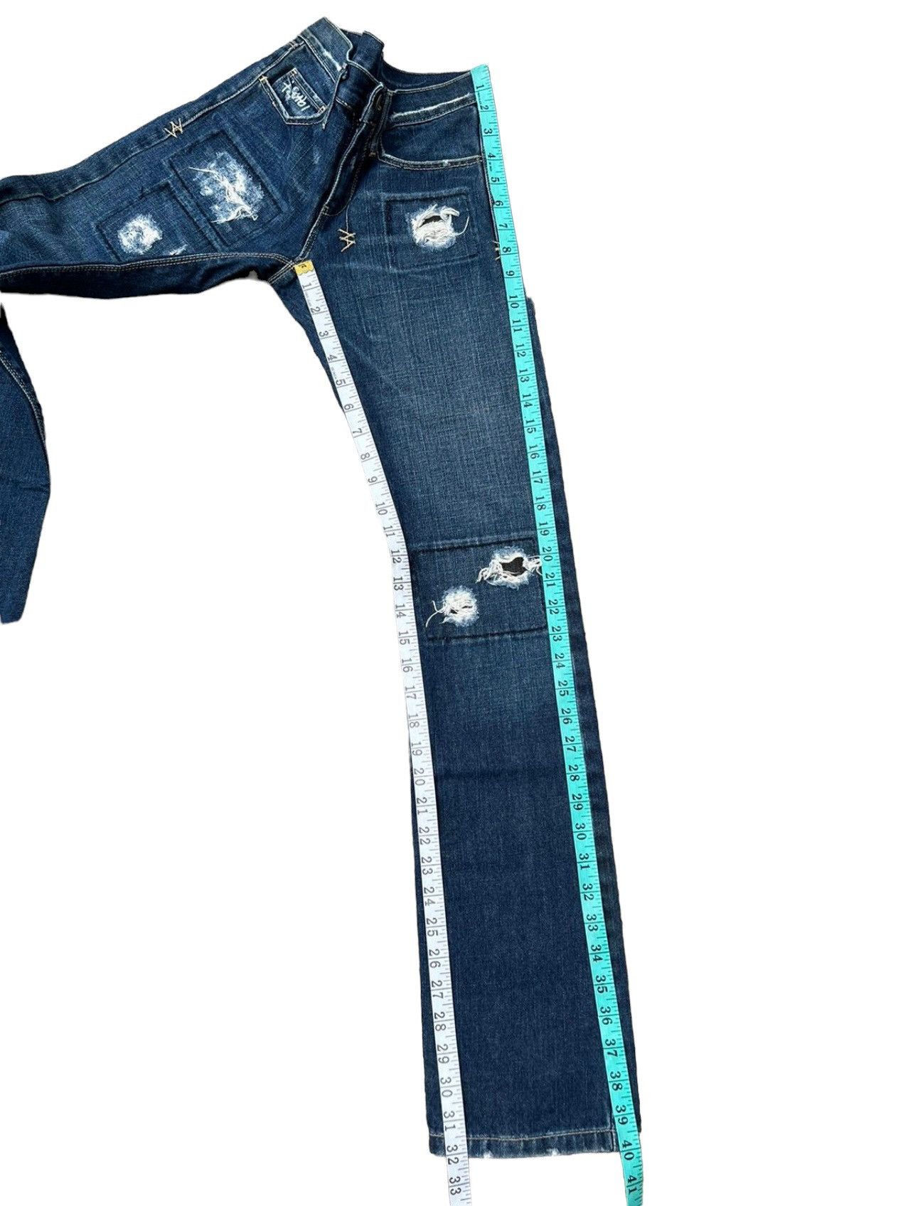 Ksubi Tsubi Australia Super Ruin Canyon Scooter Denim Jeans Size US 27 - 5 Thumbnail