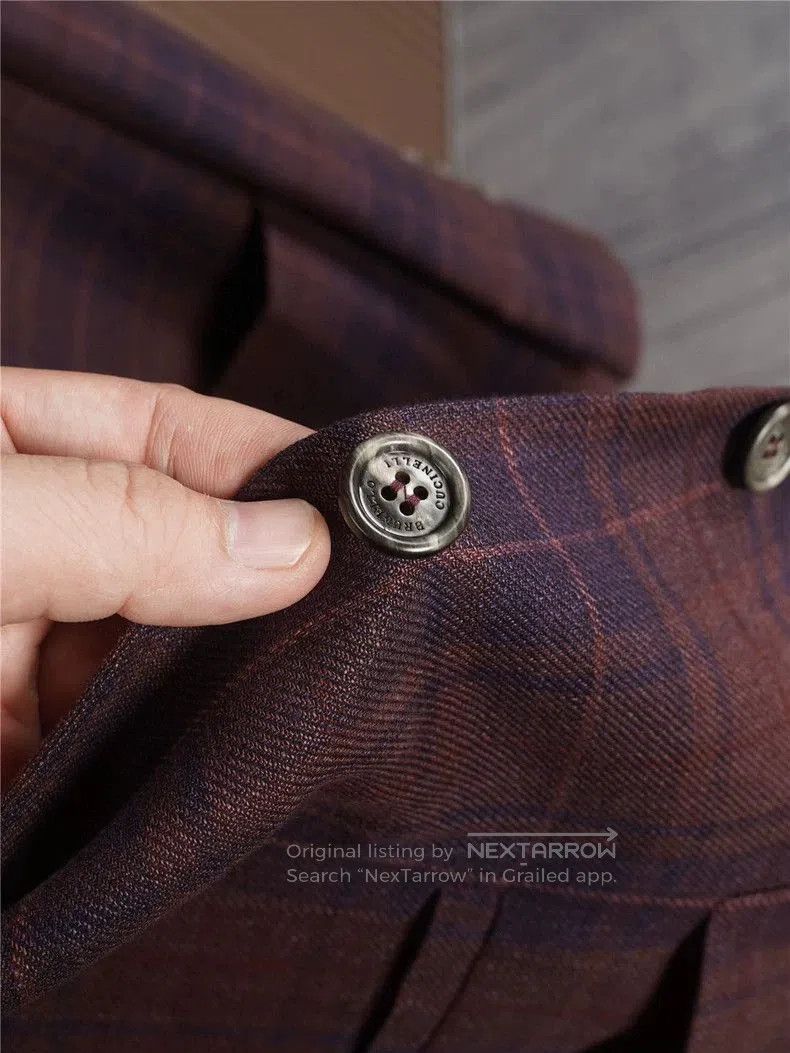 Brunello Cucinelli Brunello Cucinelli Wool Silk Blazer. Size US L / EU 52-54 / 3 - 6 Thumbnail