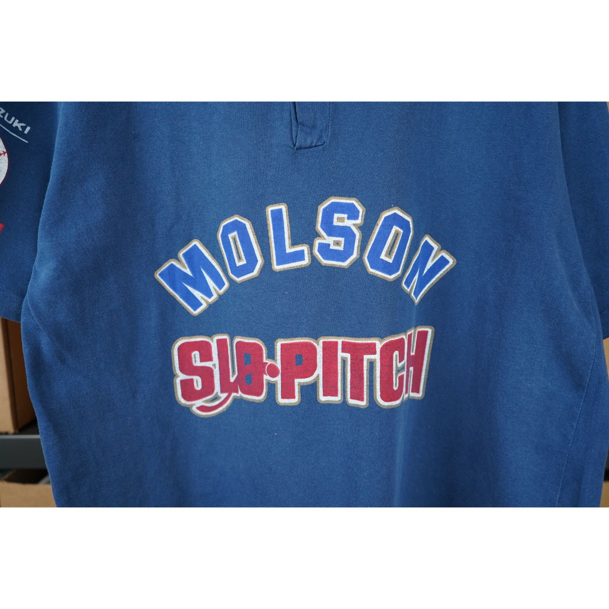 Vintage Vintage Beer Baseball Molson Tshirt Men's XL 90s #461 Size US XL / EU 56 / 4 - 3 Thumbnail