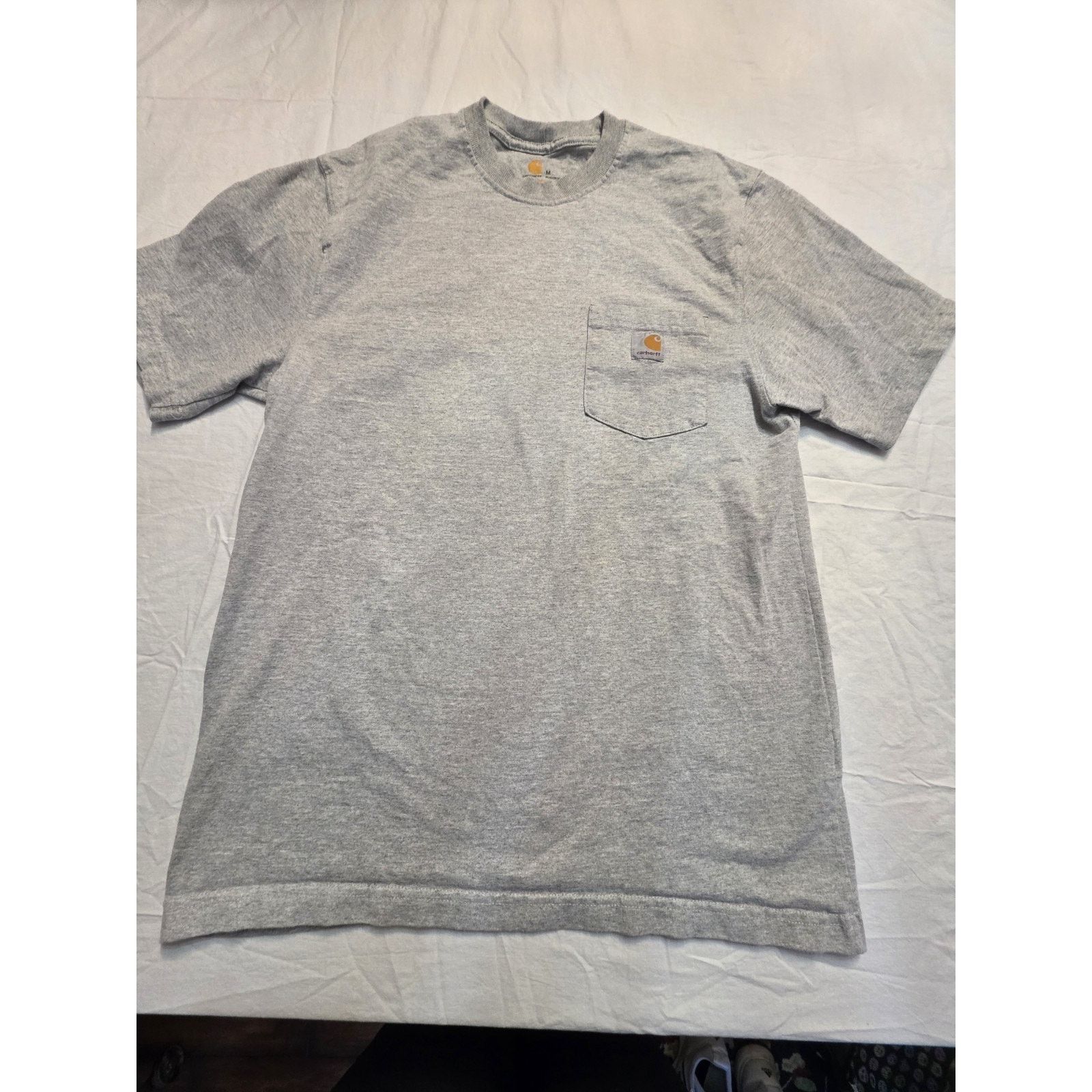 Carhartt Carhartt Men's Short Sleeve Grey Pocket Tee Size Medium Size US M / EU 48-50 / 2 - 1 Thumbnail