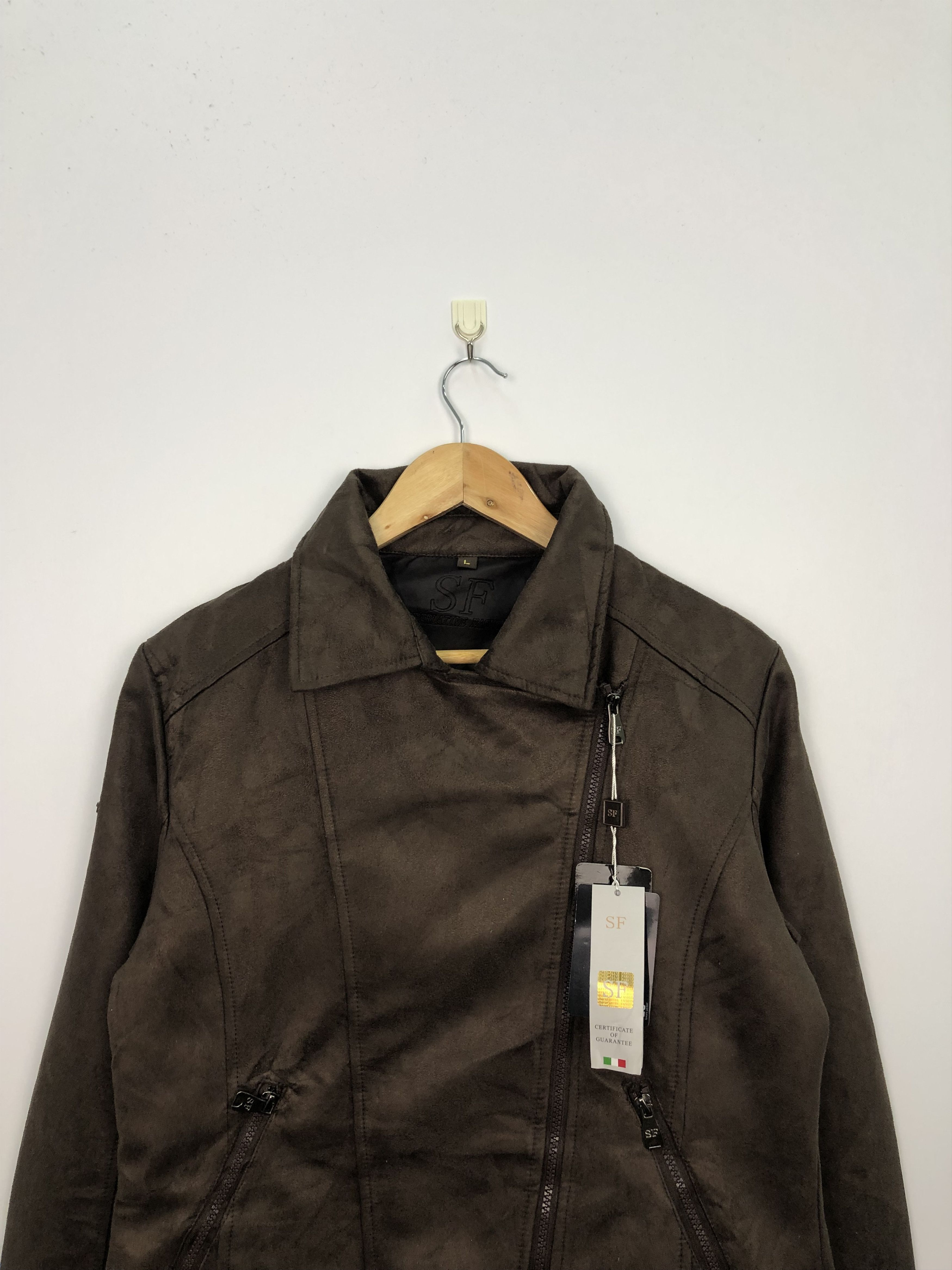 Other Superlative Fashion Italy Designer Leather Jacket J0201 Size US L / EU 52-54 / 3 - 2 Thumbnail