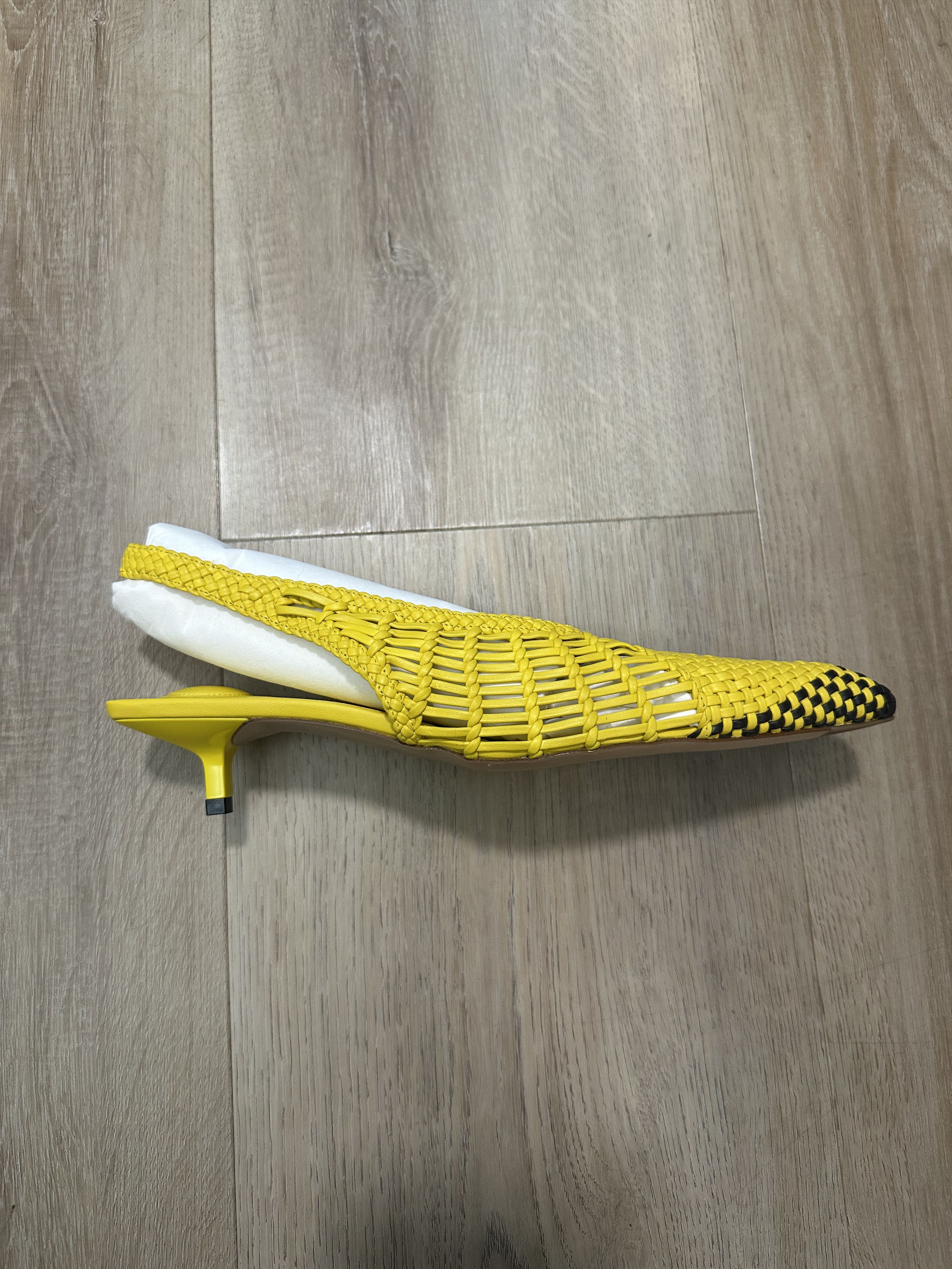 Jacquemus Yellow La Croisière 'The low Cubisto Banane' Heels Size US 8 / IT 38 - 7 Thumbnail