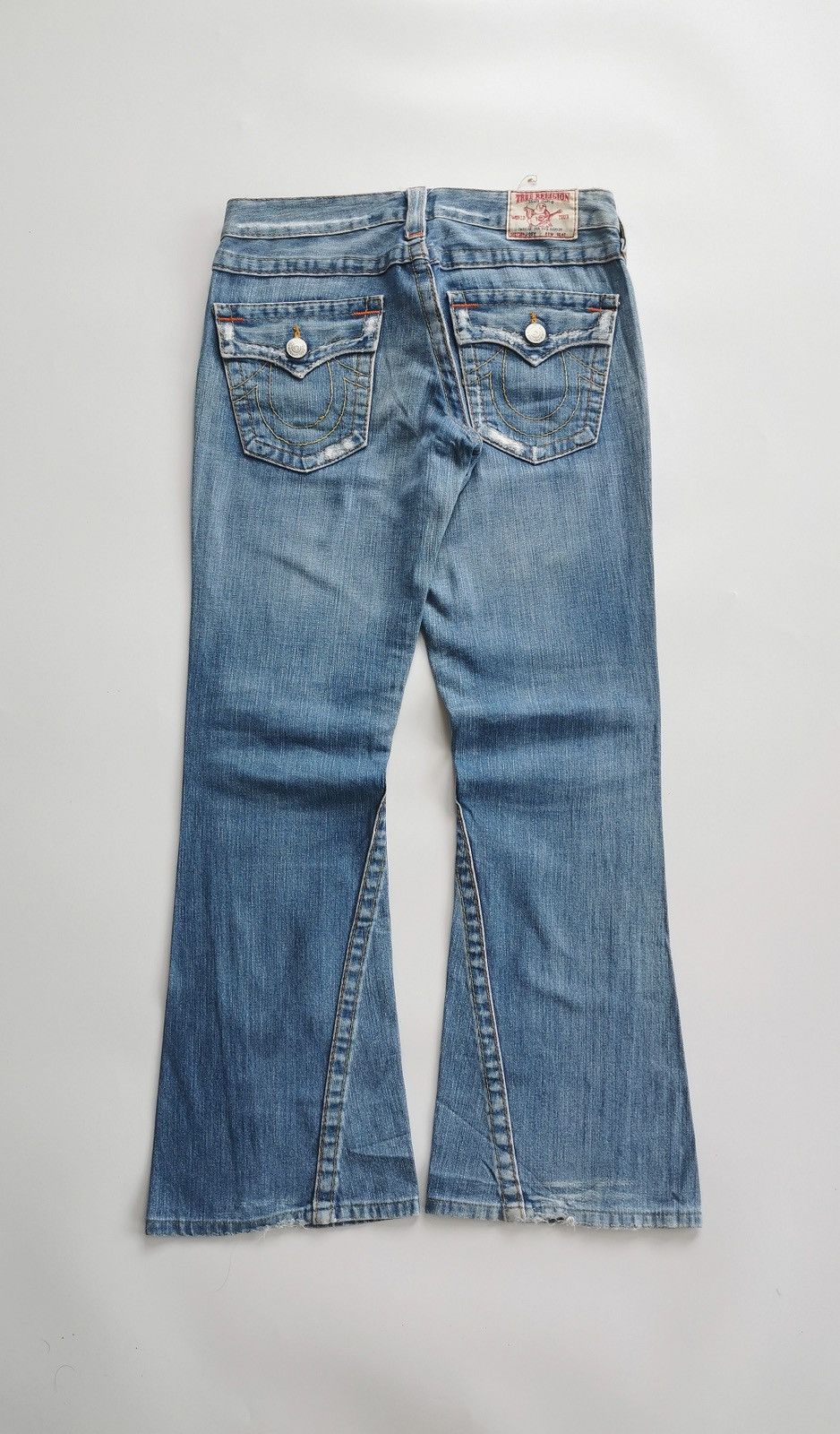 True Religion True Religion Bootcut Joey Light Blue Jeans Size 29" - 3 Thumbnail