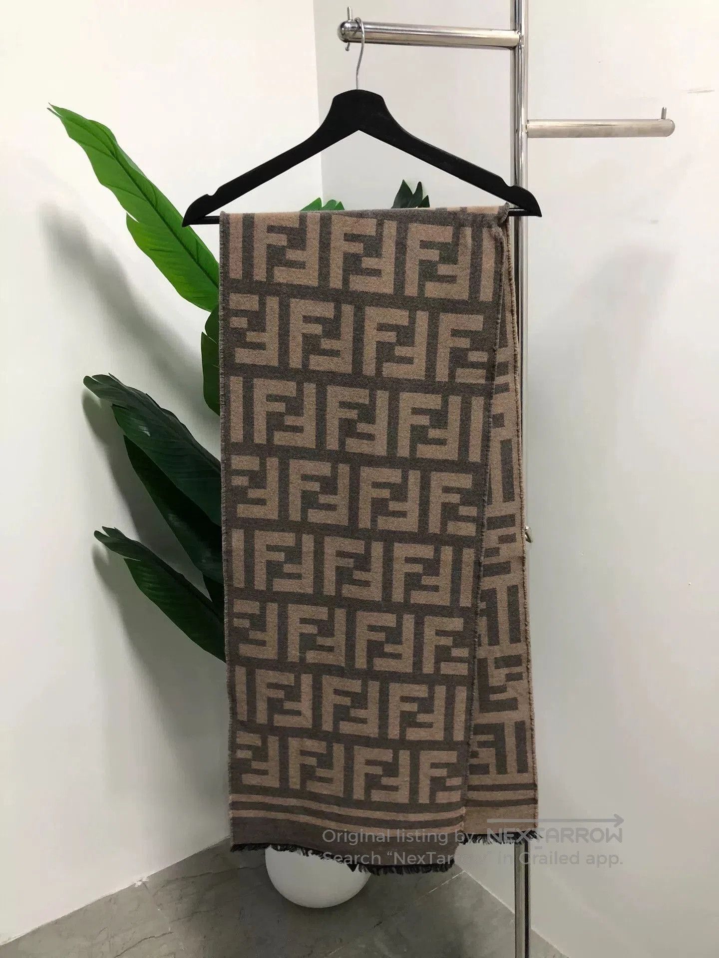 Fendi fendi monogram patterned scarf 180x35cm. Size ONE SIZE - 1 Thumbnail