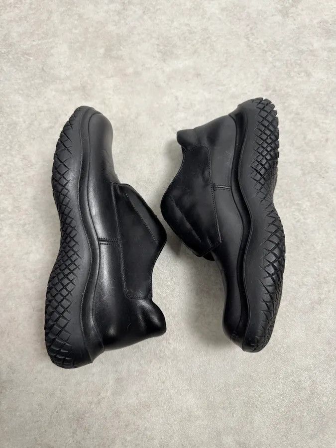 Prada AW1999 Prada Black Leather Lace-Up Vibram Sole Low Boots Size US 5.5 / IT 35.5 - 6 Thumbnail
