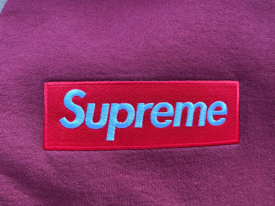 Supreme Supreme Box Logo Crewneck Cardinal XL | Grailed