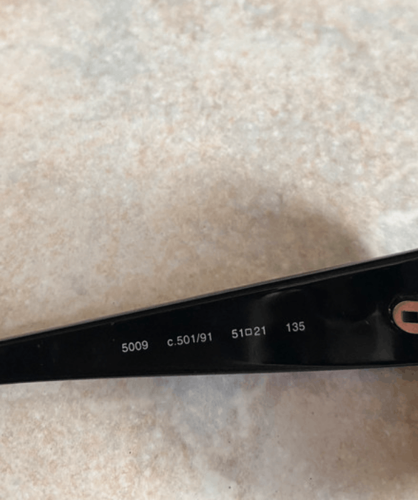 Chanel CHANEL SUNGLASSES 5009 LOGO Black Wrap Metal Vintage Iconic Size ONE SIZE - 5 Thumbnail