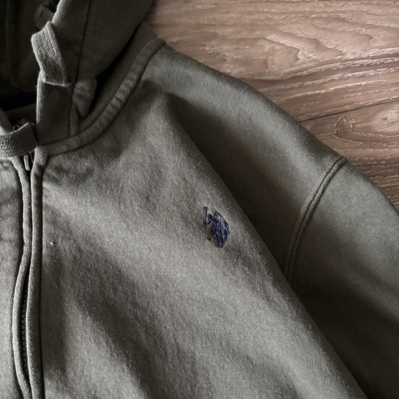 U.S. Polo Assn. Crazy Vintage Y2K/2000s Khaki Green U.S. Polo Assn. Streetwear Zip Up Hoodie! Size XL Size US XL / EU 56 / 4 - 5 Thumbnail