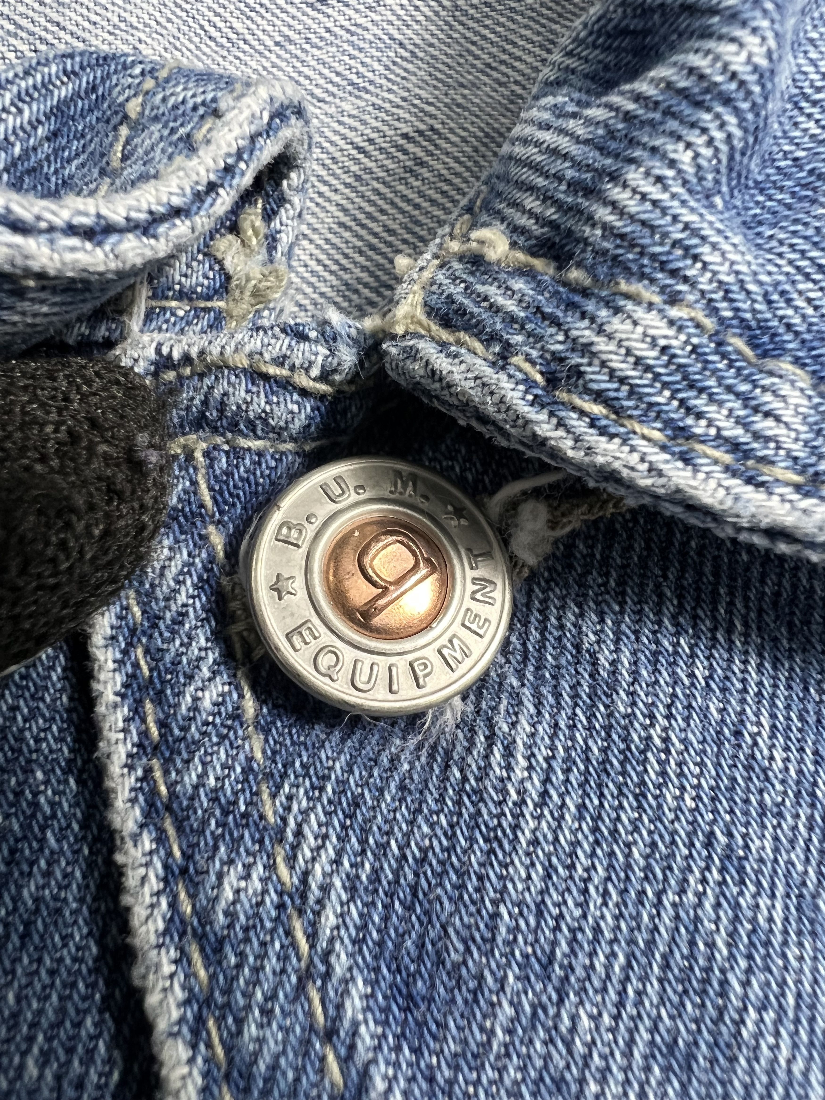 B.U.M Equipment Vintage B.U.M. Equipment Sleeveless Denim Jacket (XL) JK255 Size US XL / EU 56 / 4 - 8 Thumbnail