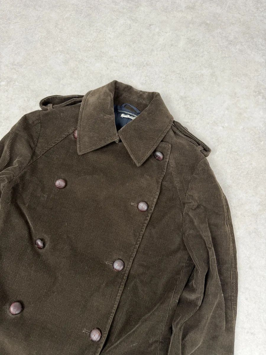 Miu Miu 1990s Miu Miu Officer Buttoned Velvet Caban Jacket Size US S / EU 44-46 / 1 - 10 Thumbnail