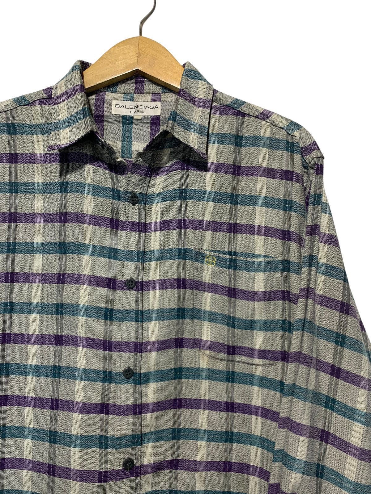 Balenciaga 90s Balenciaga flannel plaid shirt Size US M / EU 48-50 / 2 - 3 Thumbnail