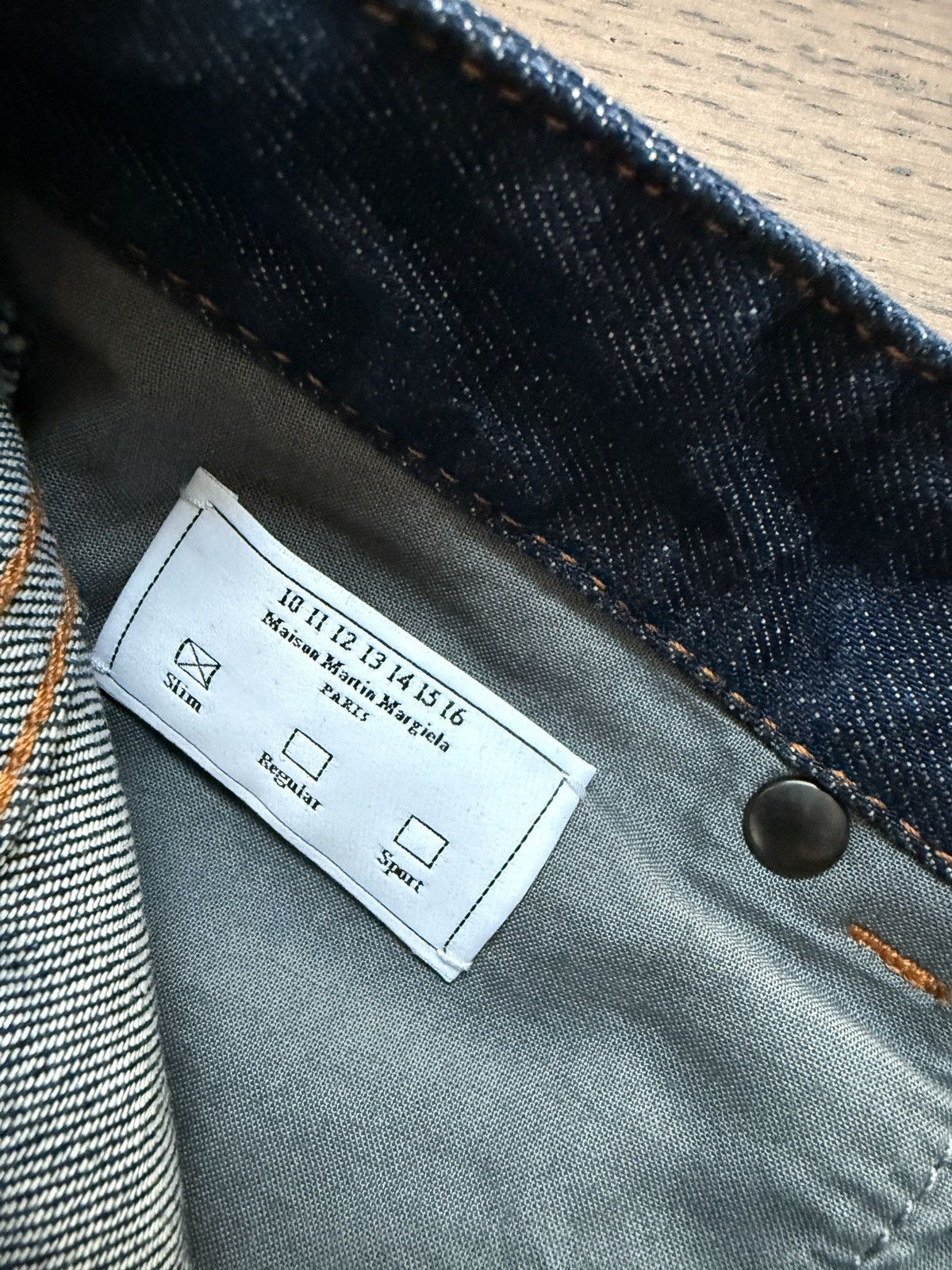 Maison Margiela Early Martin Margiela Line 14 Mens Blue Slim Denim Jeans Size US 31 - 10 Thumbnail