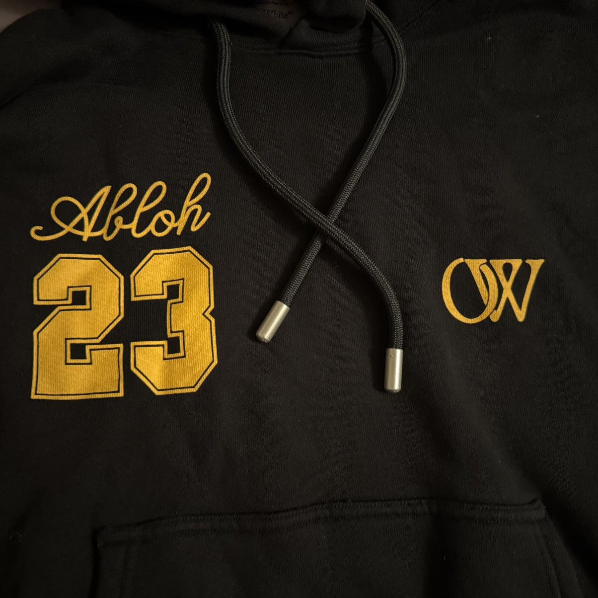 Off-White Off-White SS24 “23” Logo Oversized Pullover Hoodie – Black Size US S / EU 44-46 / 1 - 3 Thumbnail