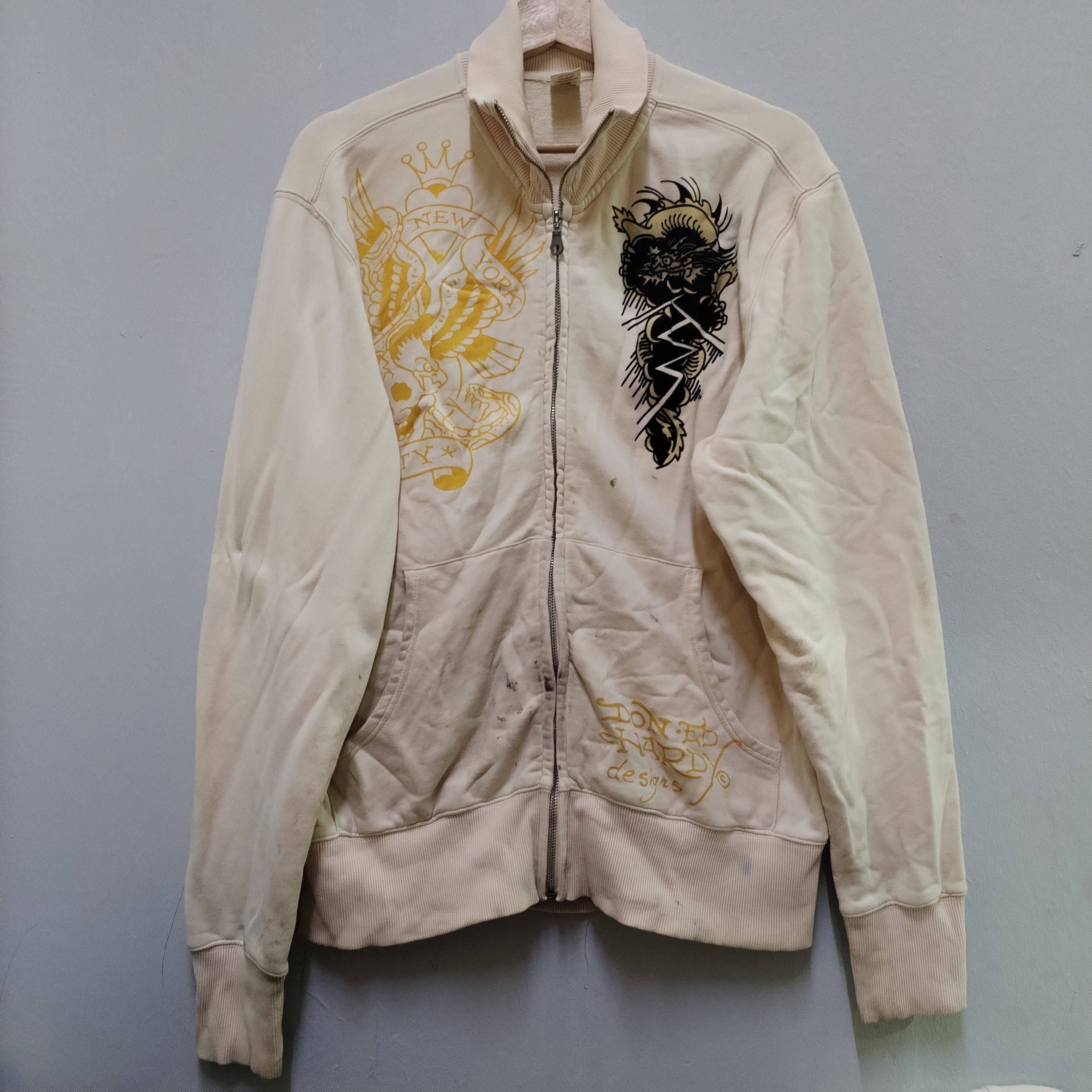 Ed Hardy Thrashed Sun ed Hardy Distressed Grunge Band Size US M / EU 48-50 / 2 - 1 Thumbnail