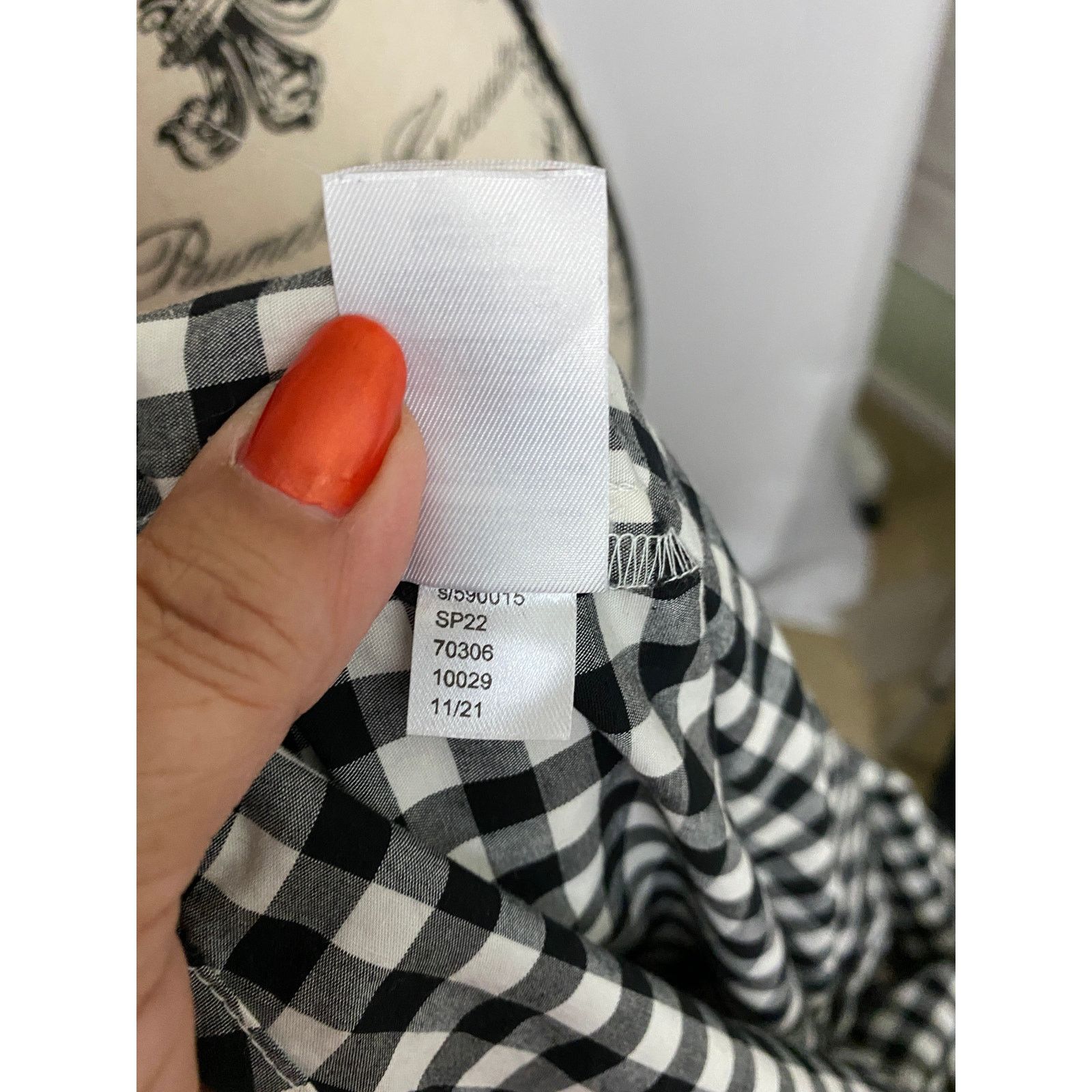 Ann Taylor Ann Taylor Black & White Gingham Button Up Blouse Size S / US 4 / IT 40 - 8 Thumbnail