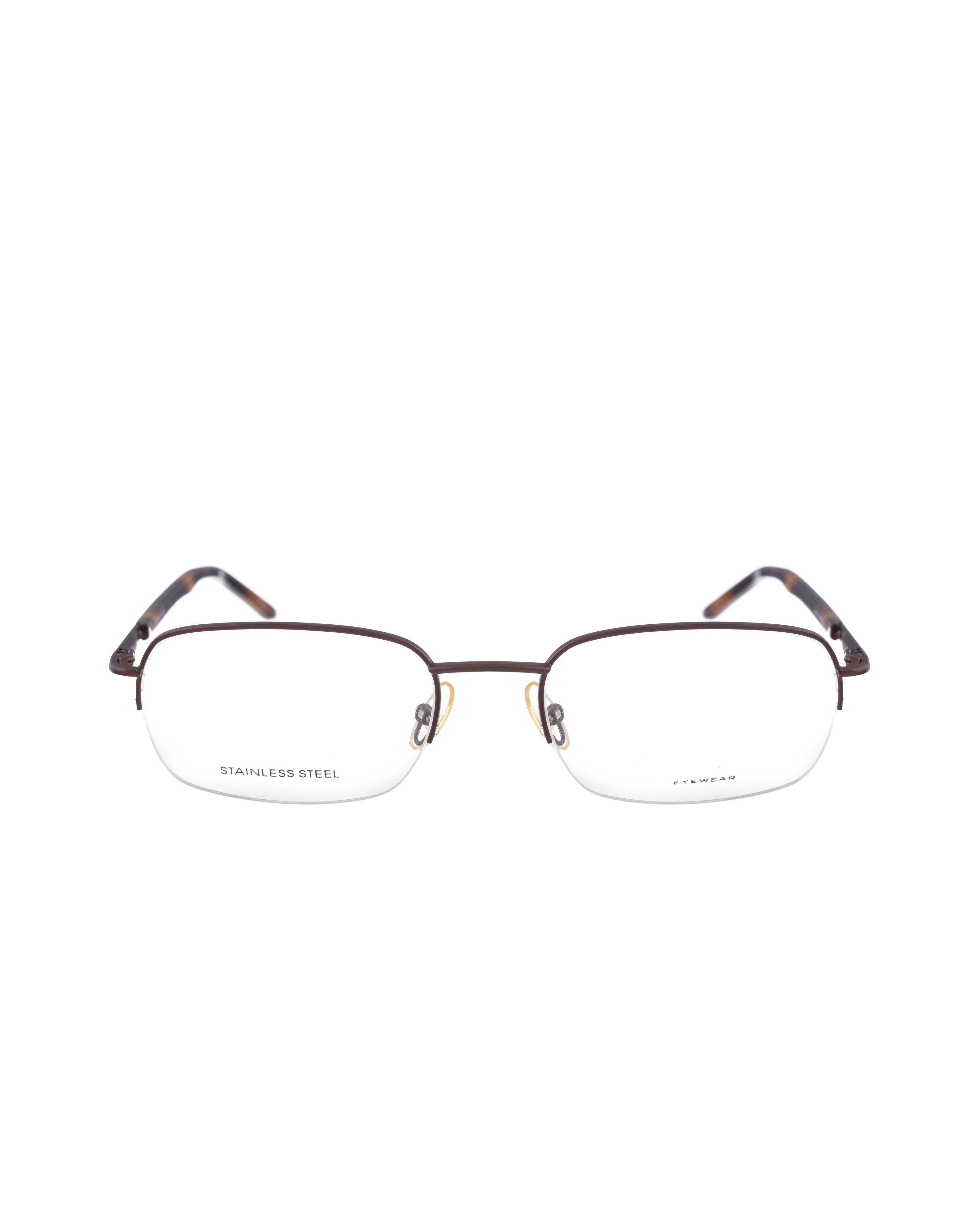 Carrera Carrera 00s Half Rim Brown Wire Glasses with Havana Temples Size ONE SIZE - 2 Thumbnail