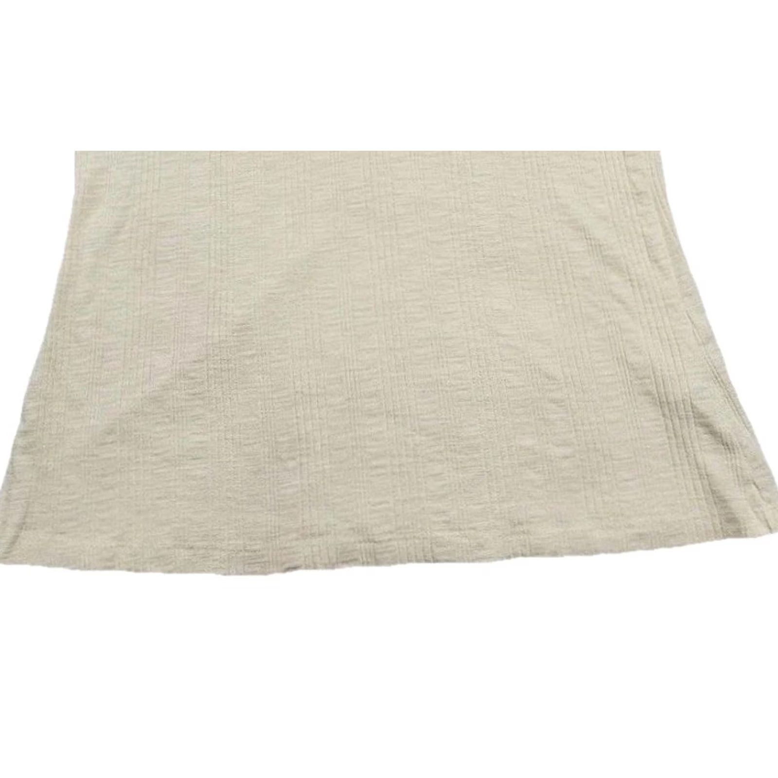 Anthropologie Anthropologie Pilcro Womens Cream Rib Knit Sleeveless Top Cotton Modal Tank Shirt Size L / US 10 / IT 46 - 4 Thumbnail